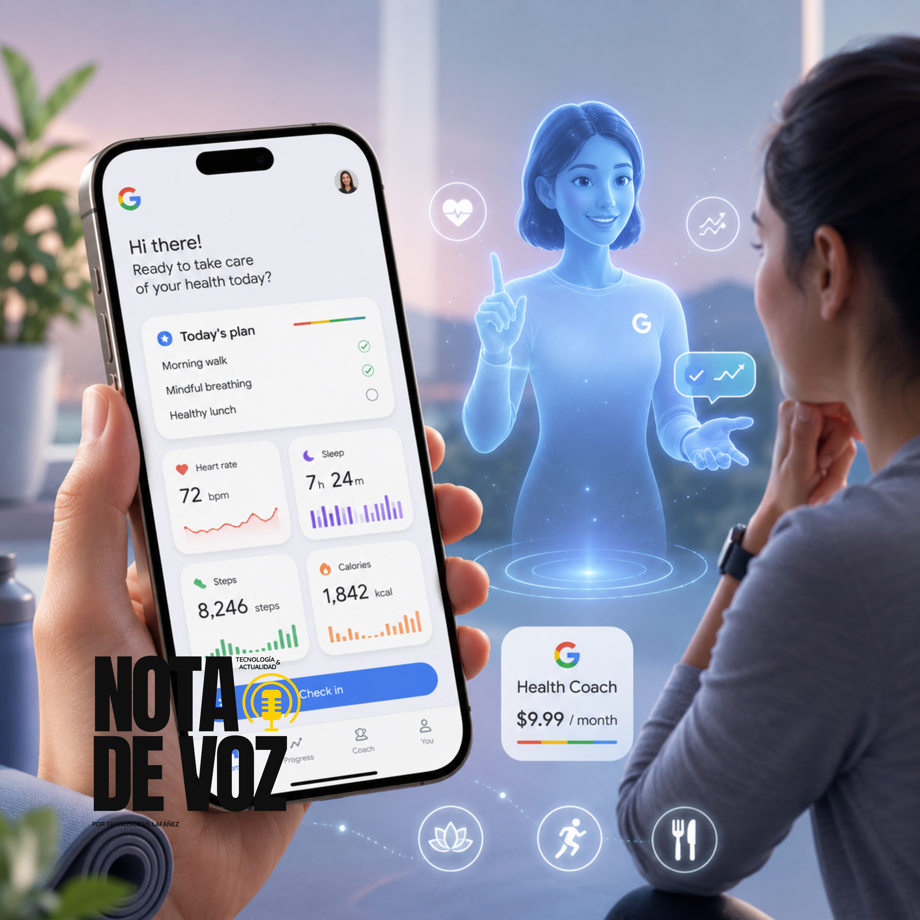 Google lanza Health Coach: un entrenador de salud con IA por 9,99 dólares al mes episode artwork