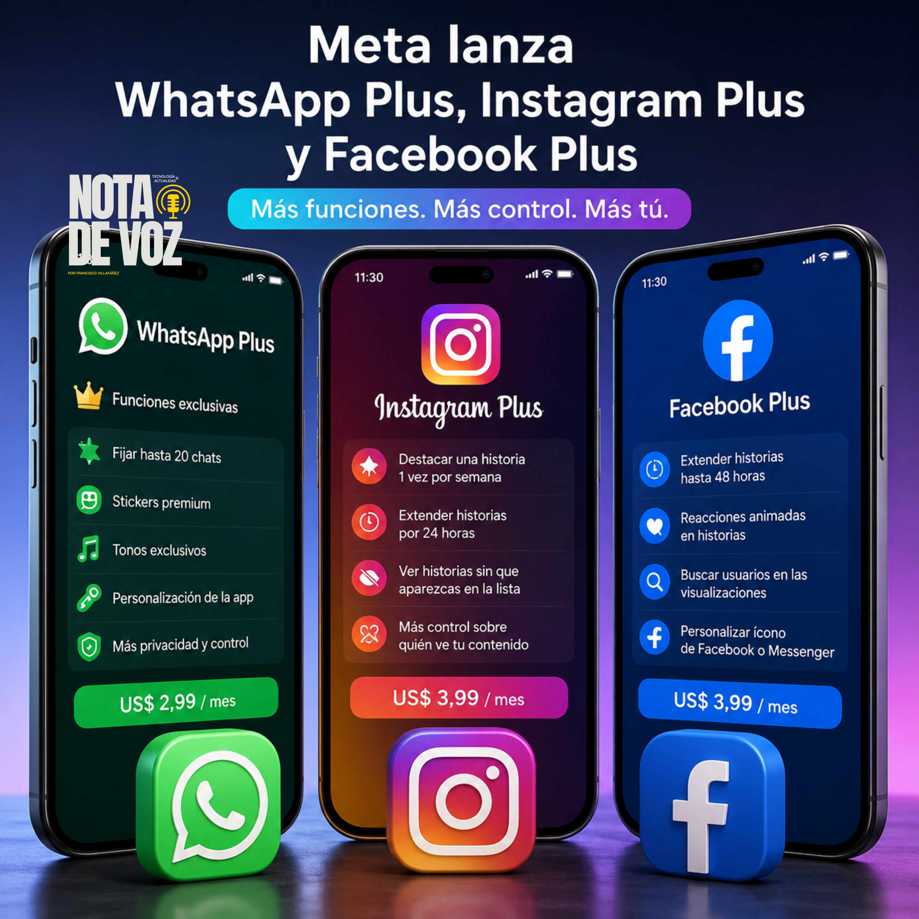 Meta lanza WhatsApp Plus, Instagram Plus y Facebook Plus: las redes sociales entran en modo suscripción episode artwork