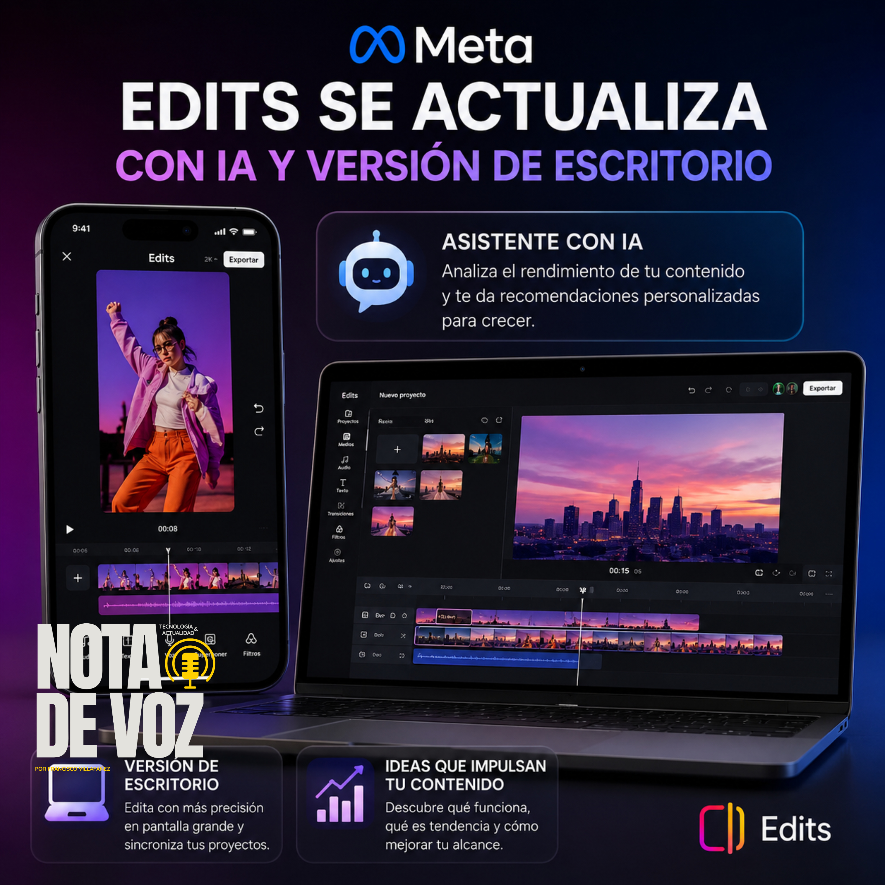 Meta convierte Edits en una plataforma de creación con IA episode artwork