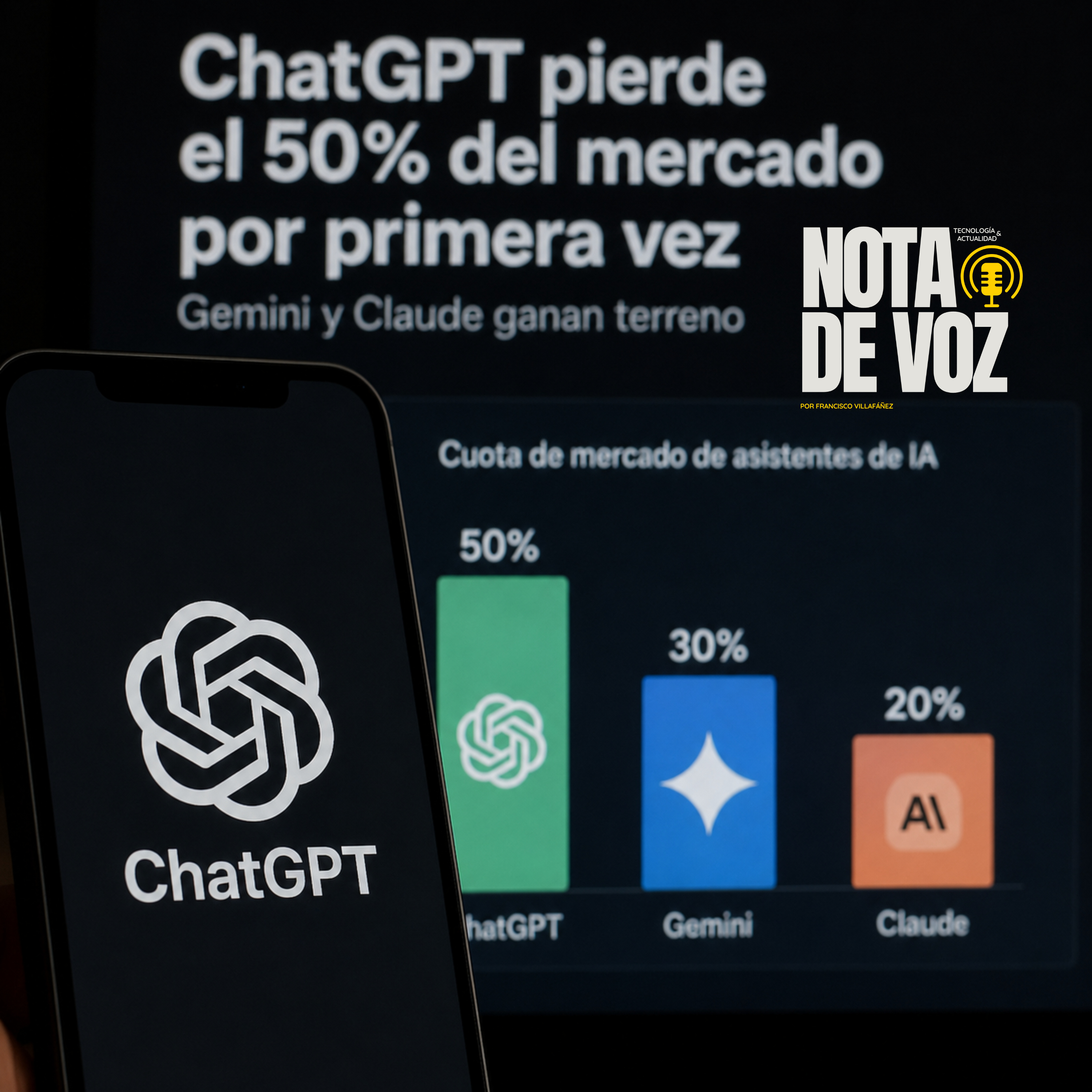 ChatGPT pierde el 50 % del mercado por primera vez episode artwork