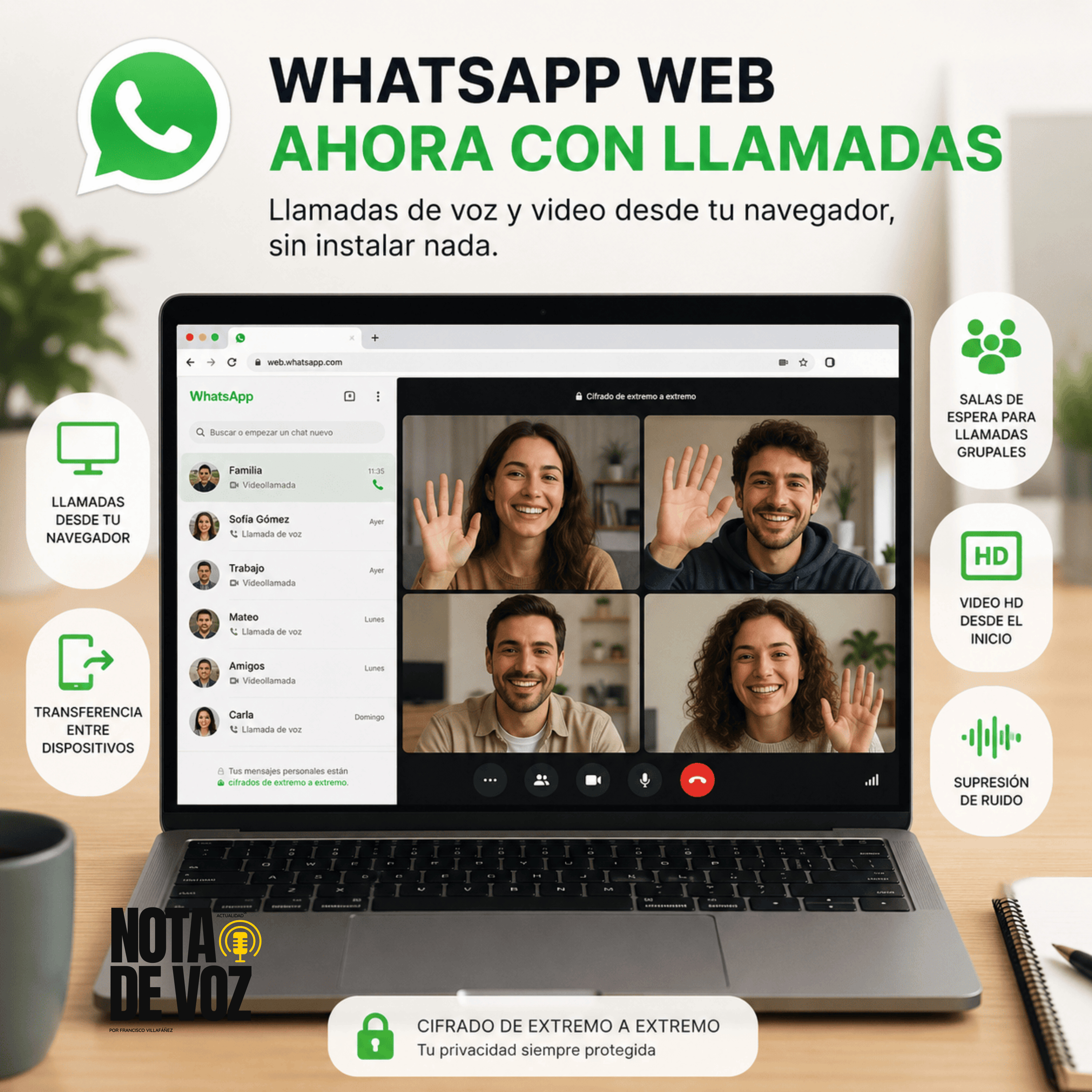 WhatsApp lleva las llamadas al navegador y renueva por completo su experiencia de videollamadas episode artwork