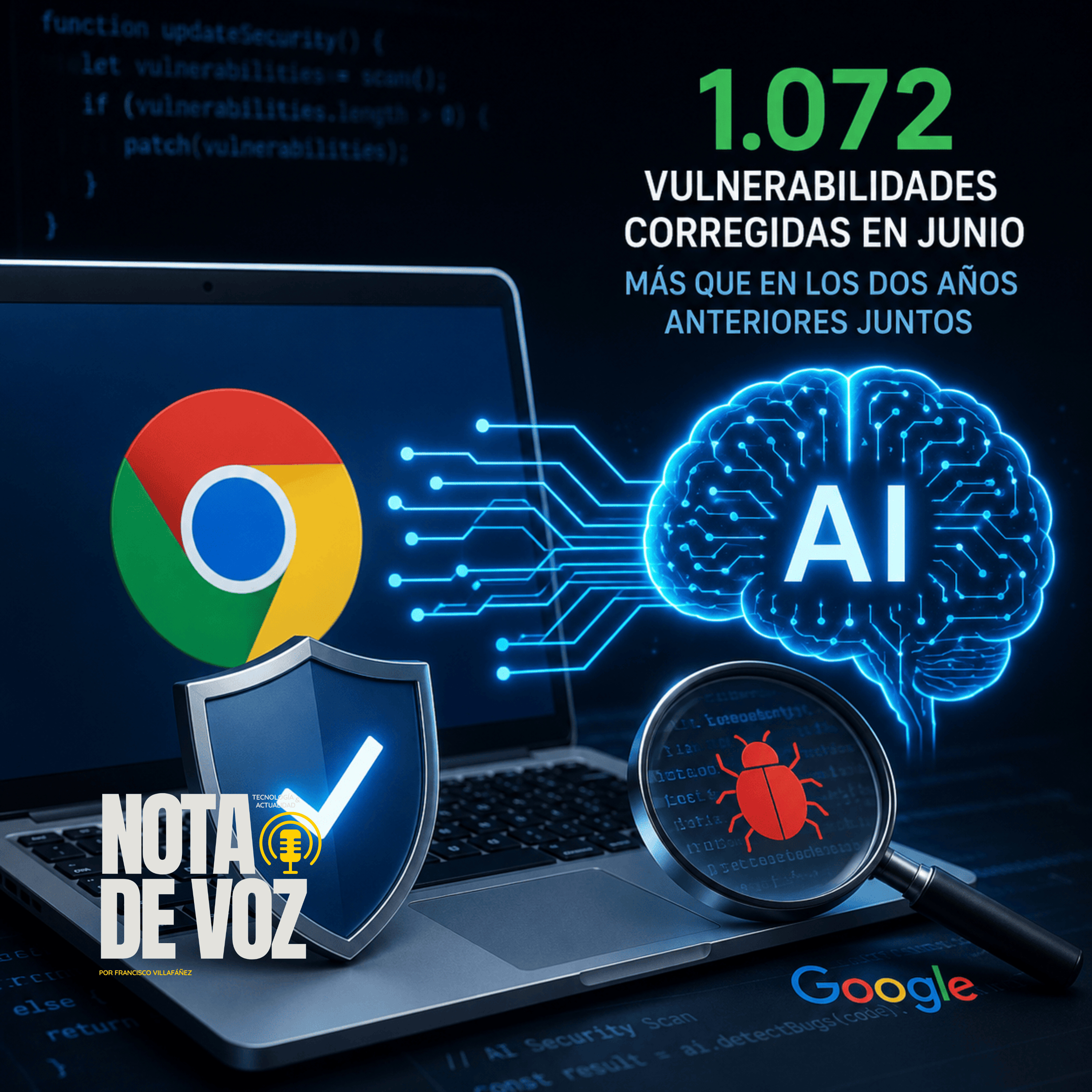 Google usa IA para encontrar más de mil fallas en Chrome en un solo mes episode artwork