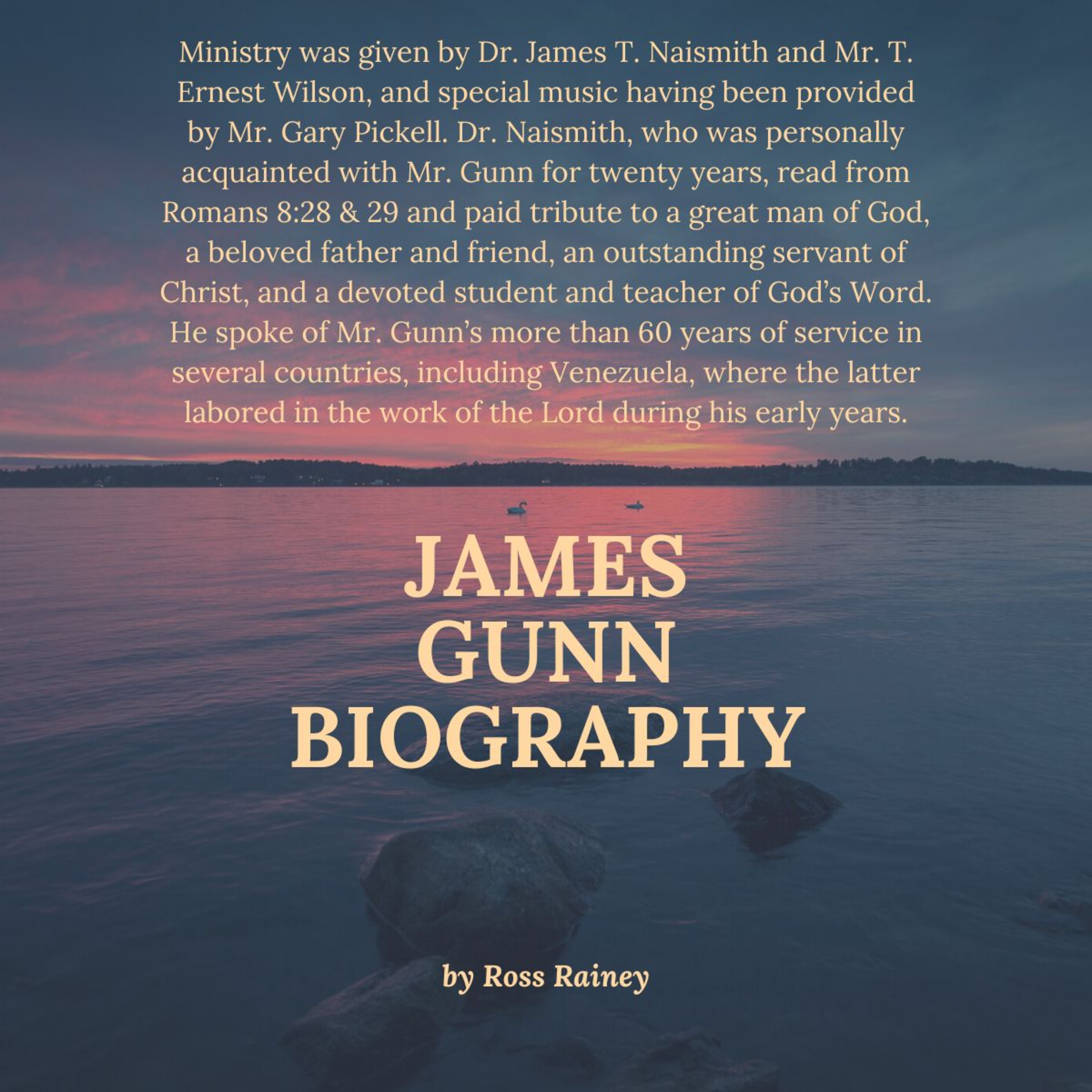 James Gunn biography, by Ross Rainey