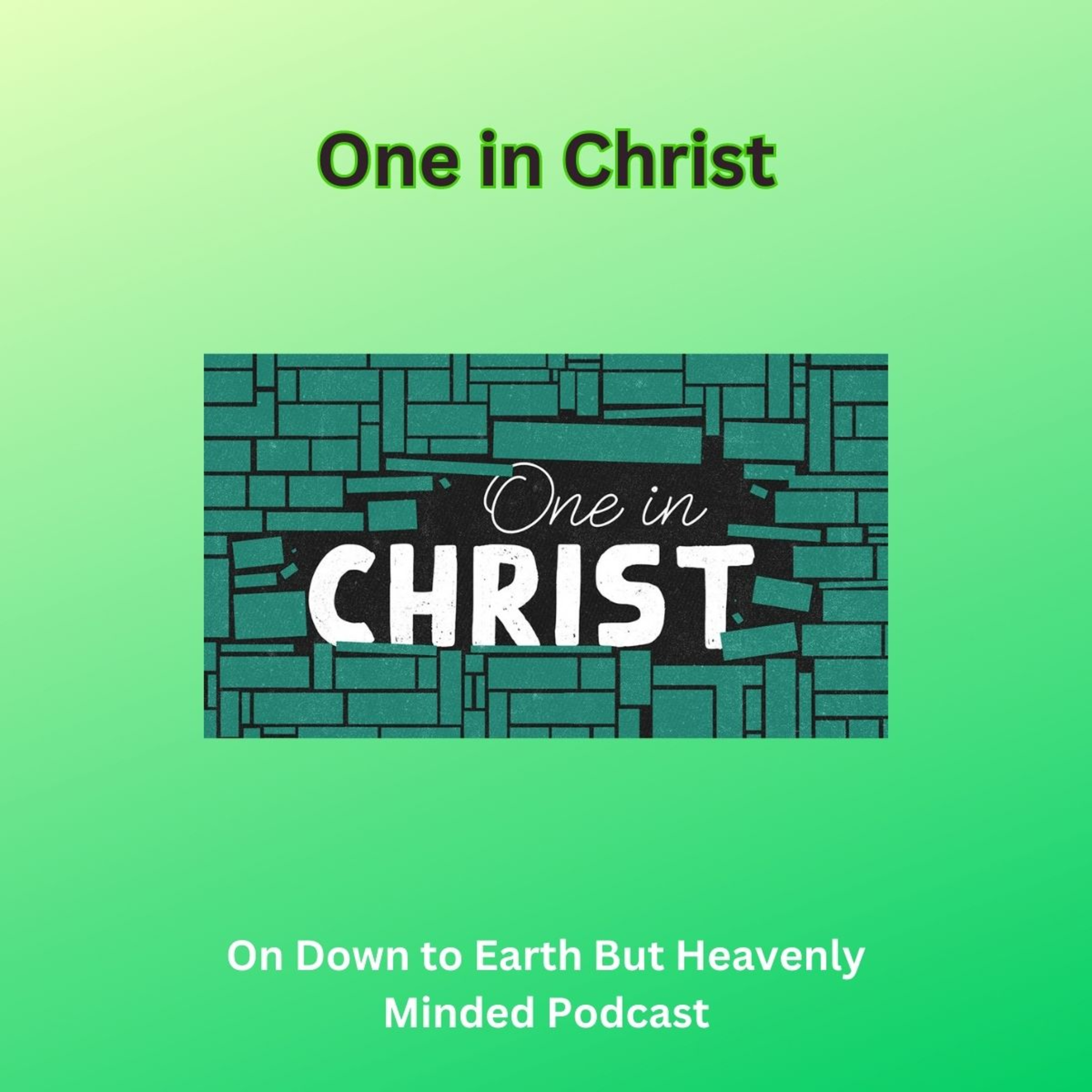 One in Christ, on Down to Earth But Heavenly Minded Podcast
