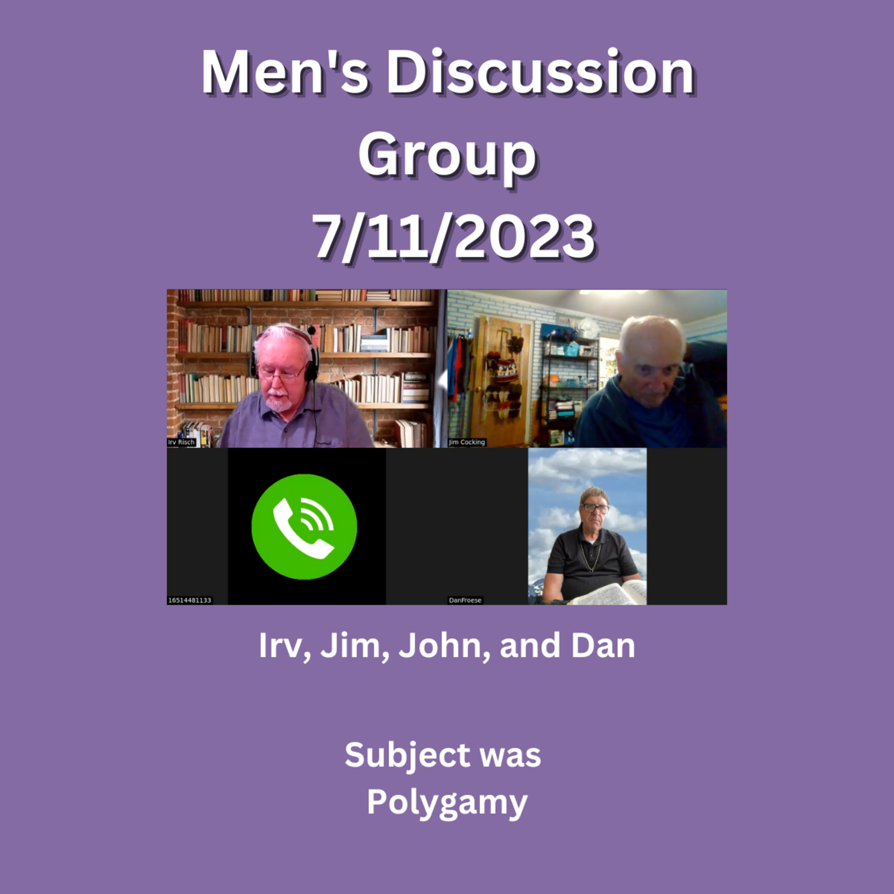 Men's Discussion Group, Subject: Polygamy episode artwork