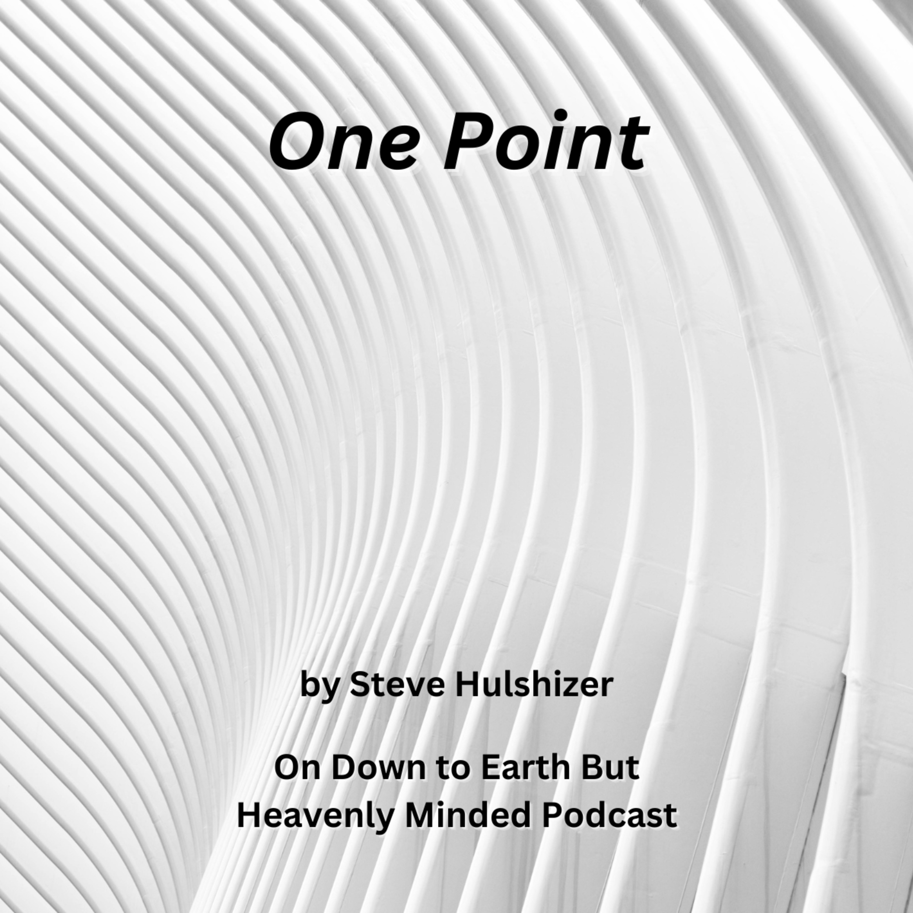 One Point, By Steve Hulshizer, On Down to Earth But Heavenly Minded Podcast  episode artwork