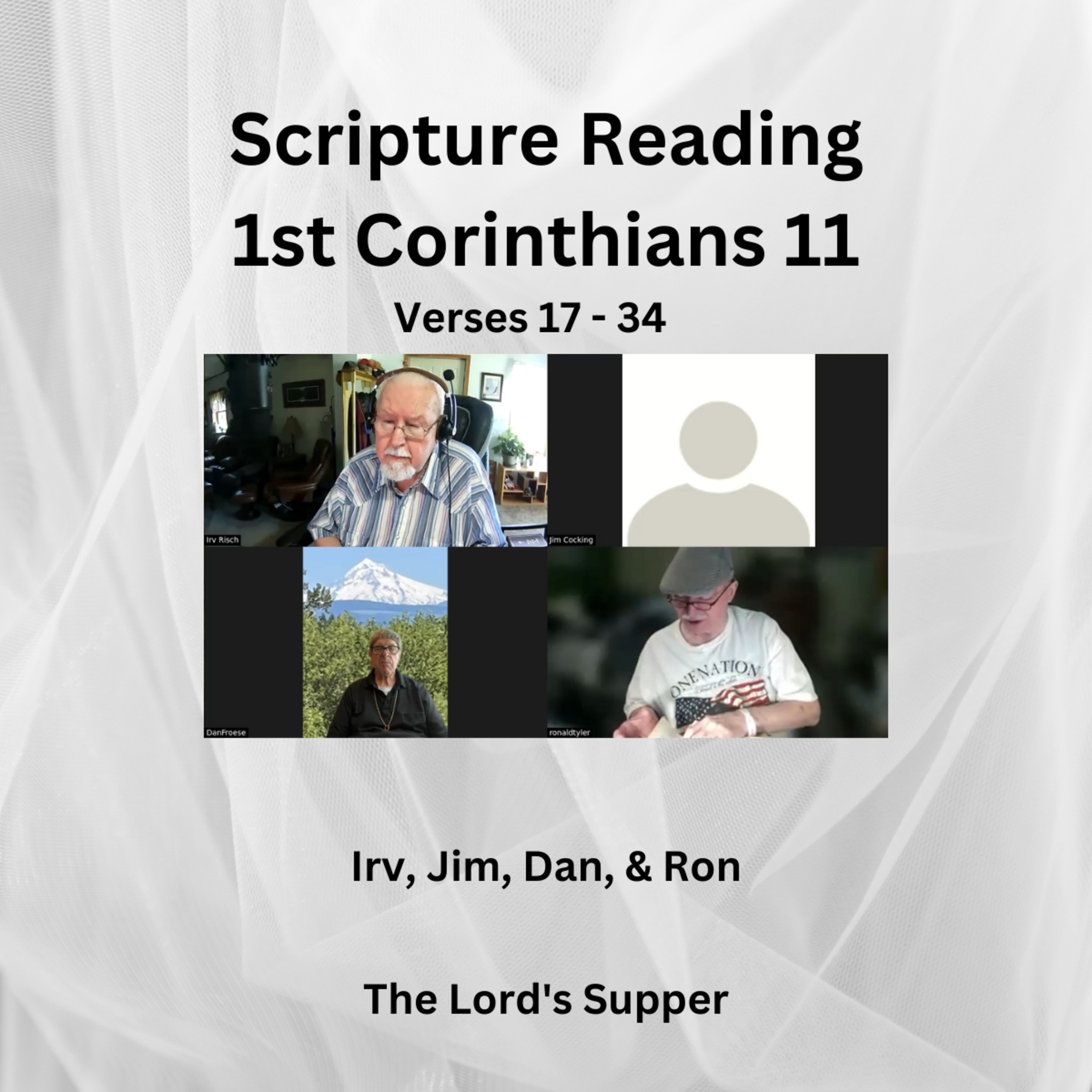 Scripture Reading Meeting 7- 31- 2023, 1 Corinthians 11:17-34 episode artwork