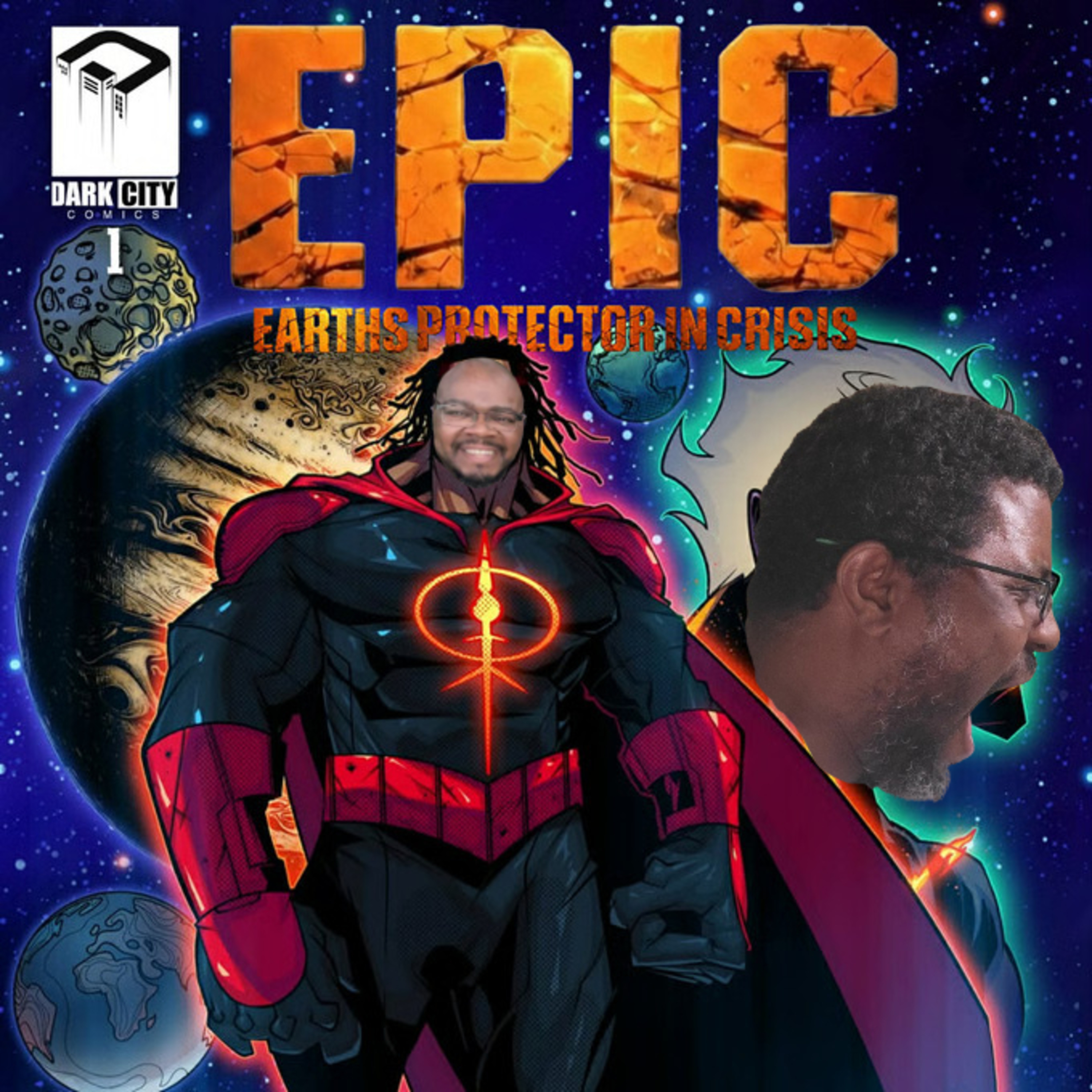 We make an EPIC return as we talk with Dark City Comics episode artwork