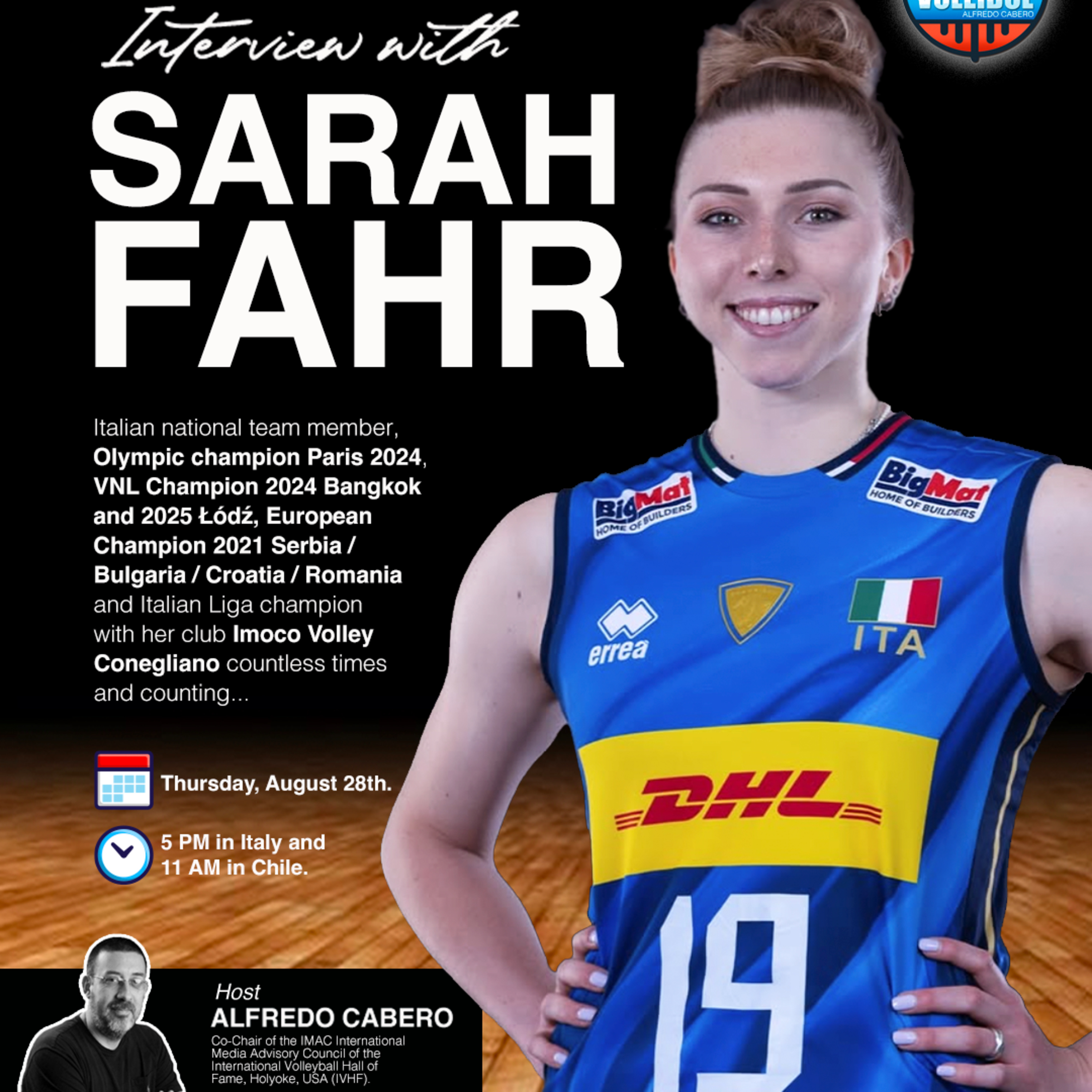 Interview with Sarah Fahr, Italian national team player, Olympic champion in Paris 2024! episode artwork