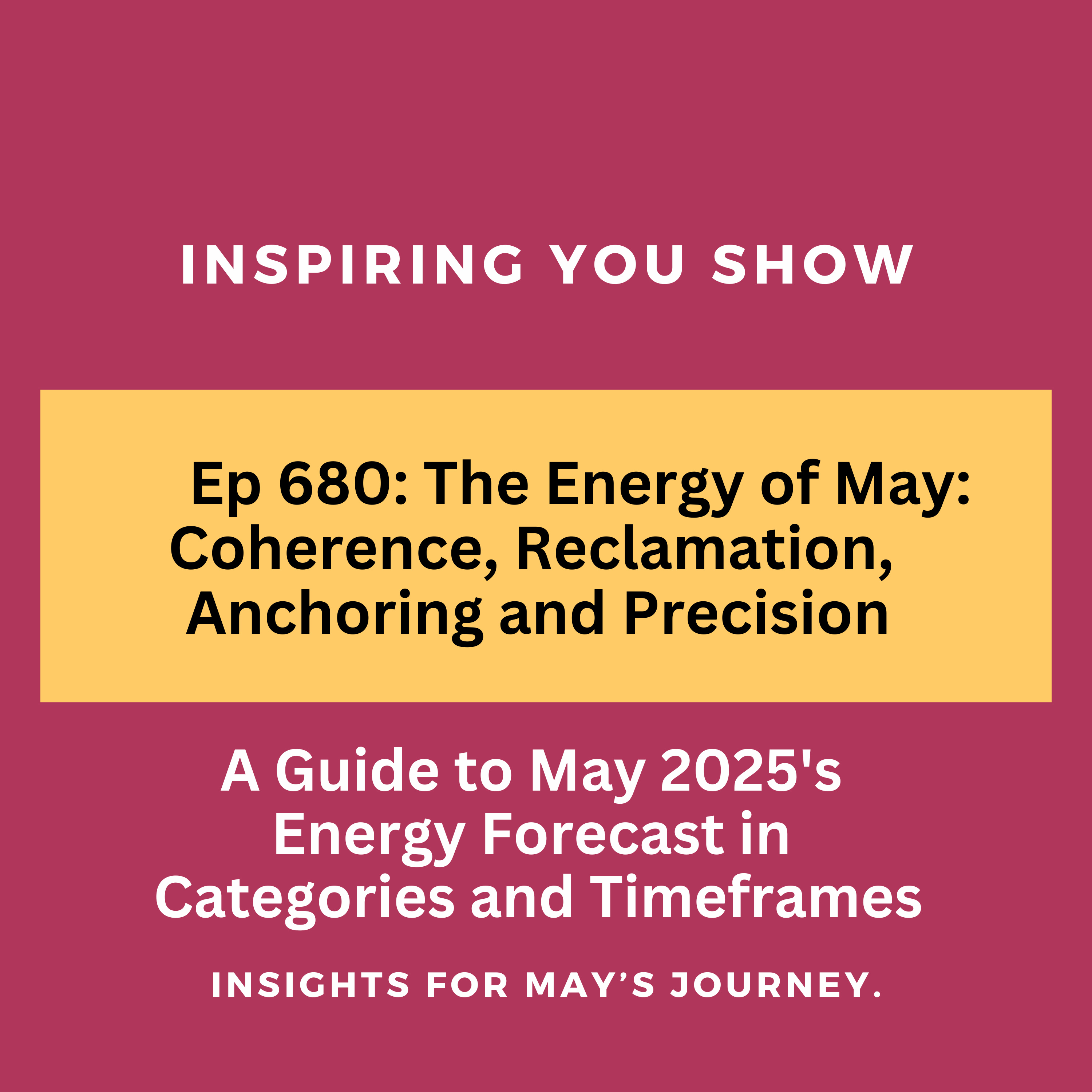 A Guide to May 2025's Energy Forecast in Categories and Timeframes | Ep 680