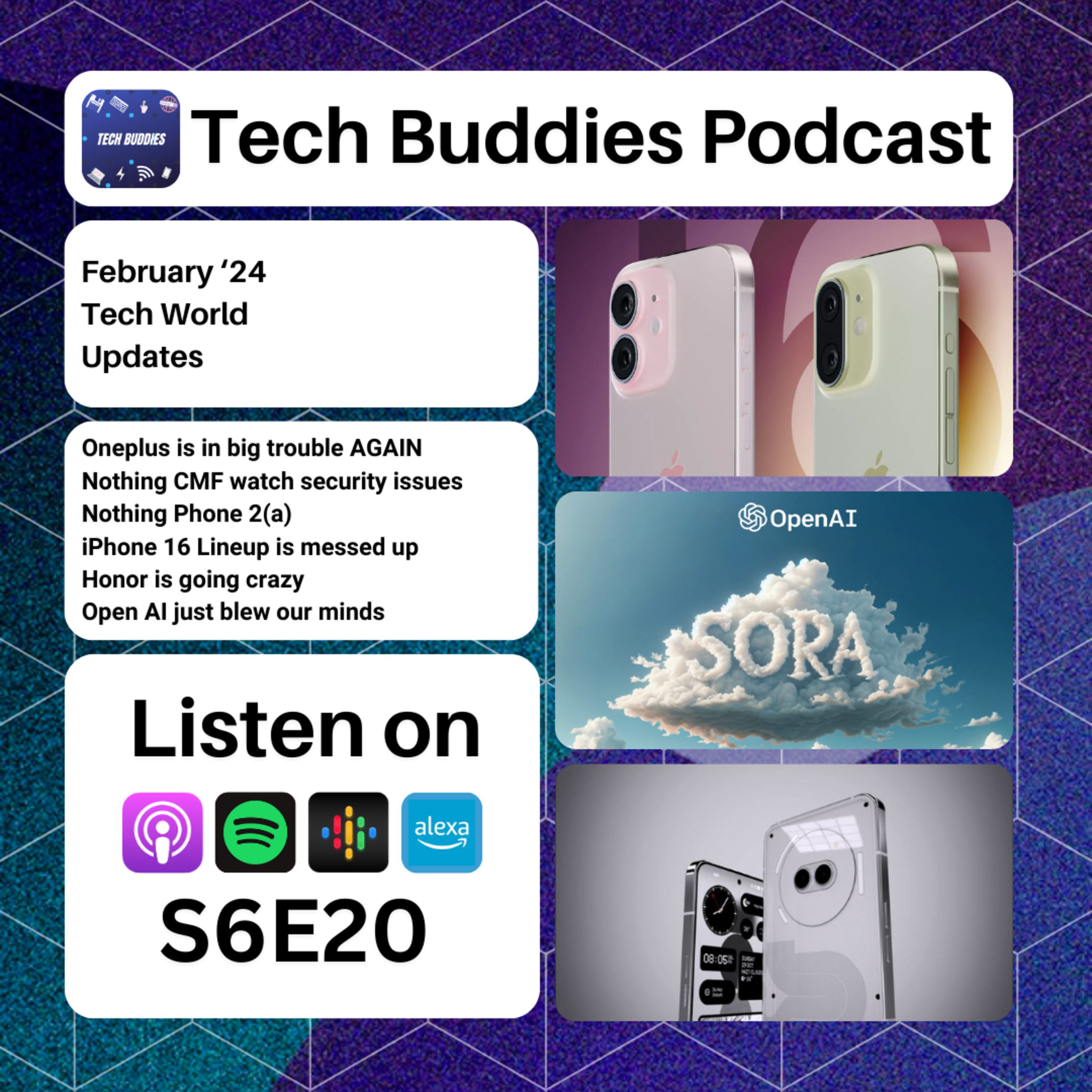 February '24 Tech News (HUGE AI UPDATES, iPhone 16 lineup disaster , Nothing Phone (2a), Honor comeback ??) episode artwork
