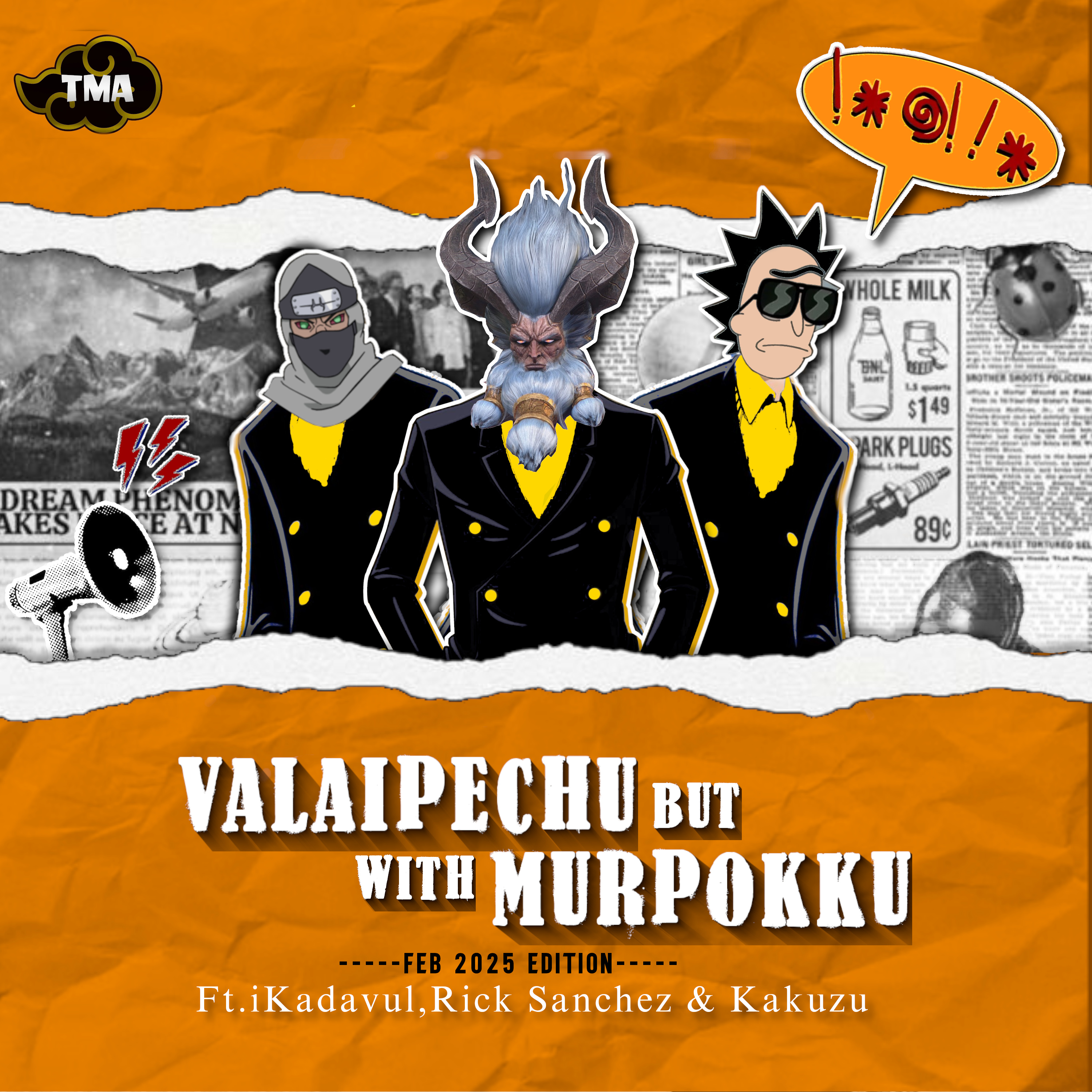 EP-137. Valaipechu but with murpokku Ft.Ikadavul, Rick Sanchez & Kakuzu.