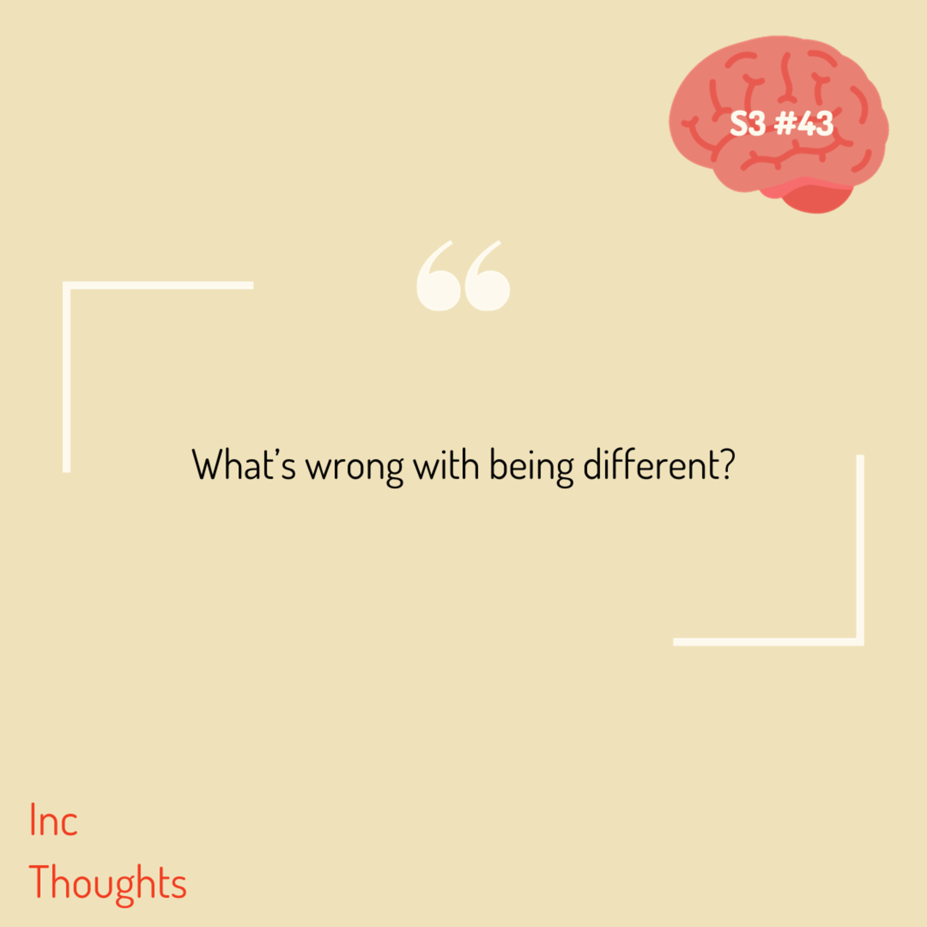 What's wrong with being different? episode artwork
