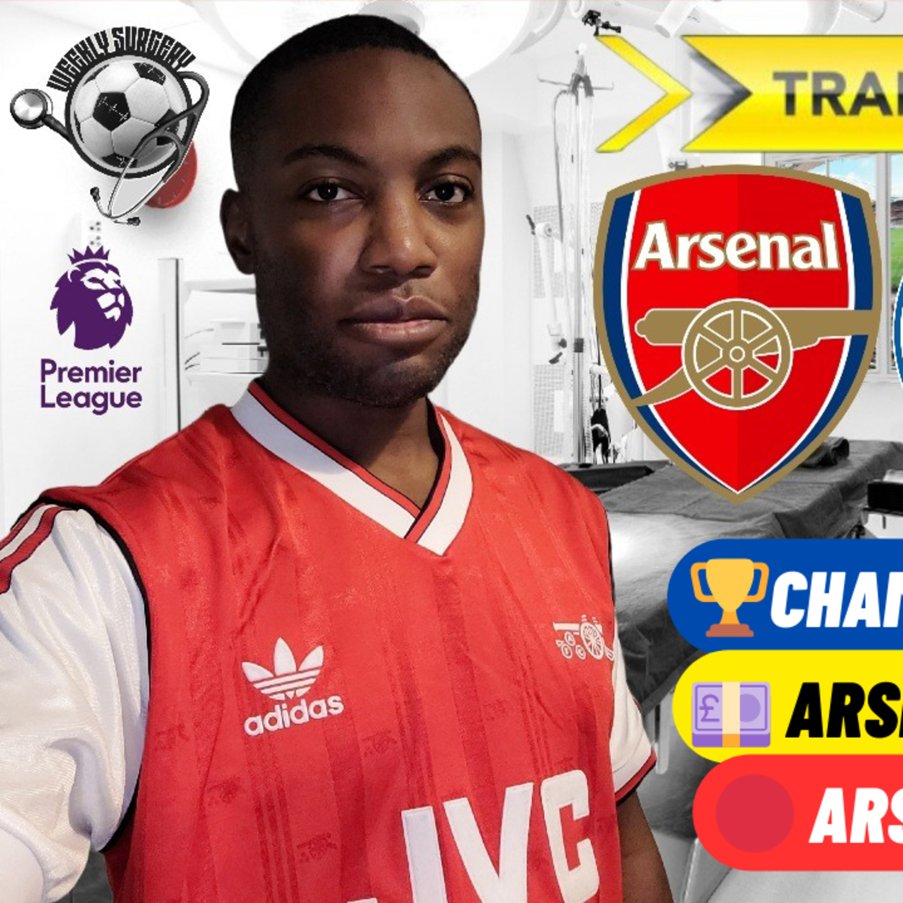 🥼 Weekly Surgery | #EP34: 📚 | UCL Draw, Transfer Talk, Brighton Preview | 🔴 ⚪️ Arsenal TALK 🎙