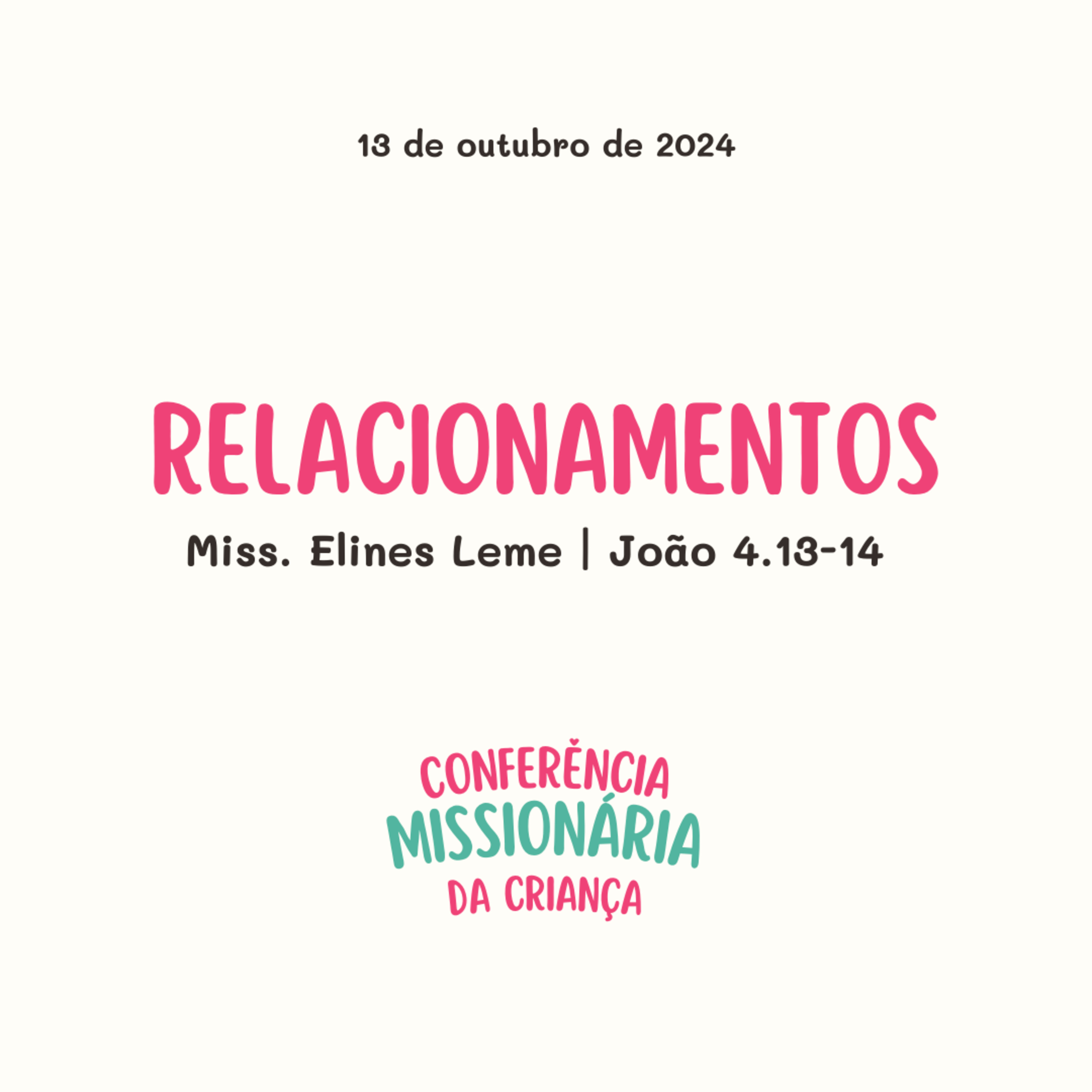 Relacionamentos | João 4.13-14 | Elines Leme episode artwork