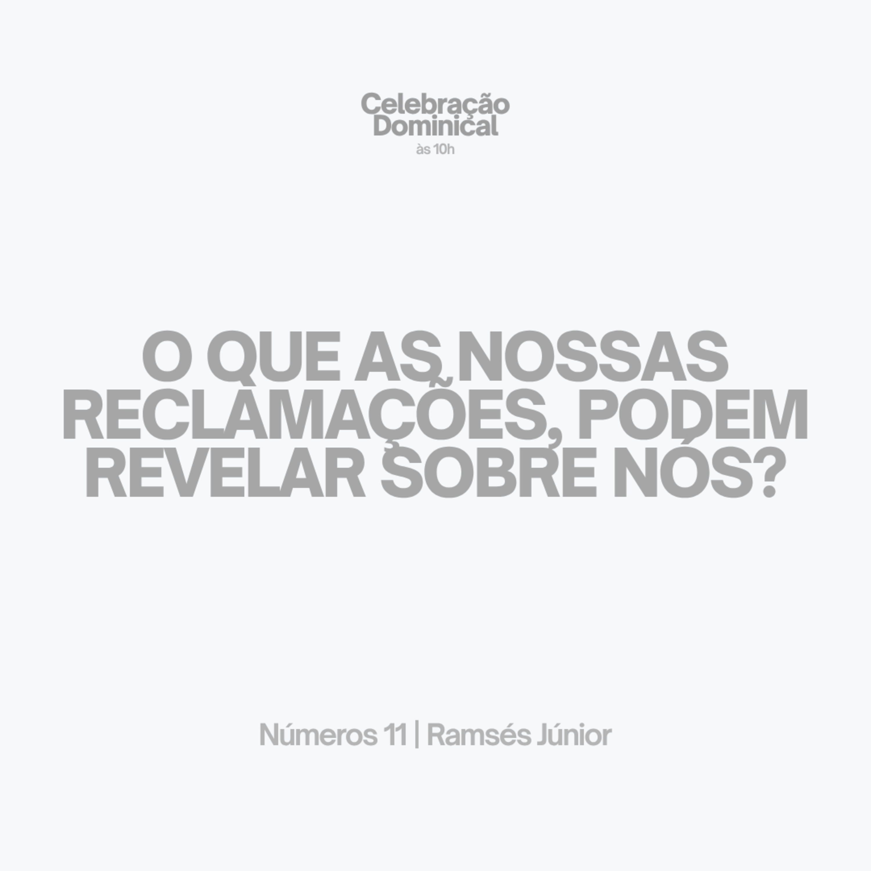 O que as nossas reclamações, podem revelar sobre nós? | Números 11 | Ramsés Júnior episode artwork