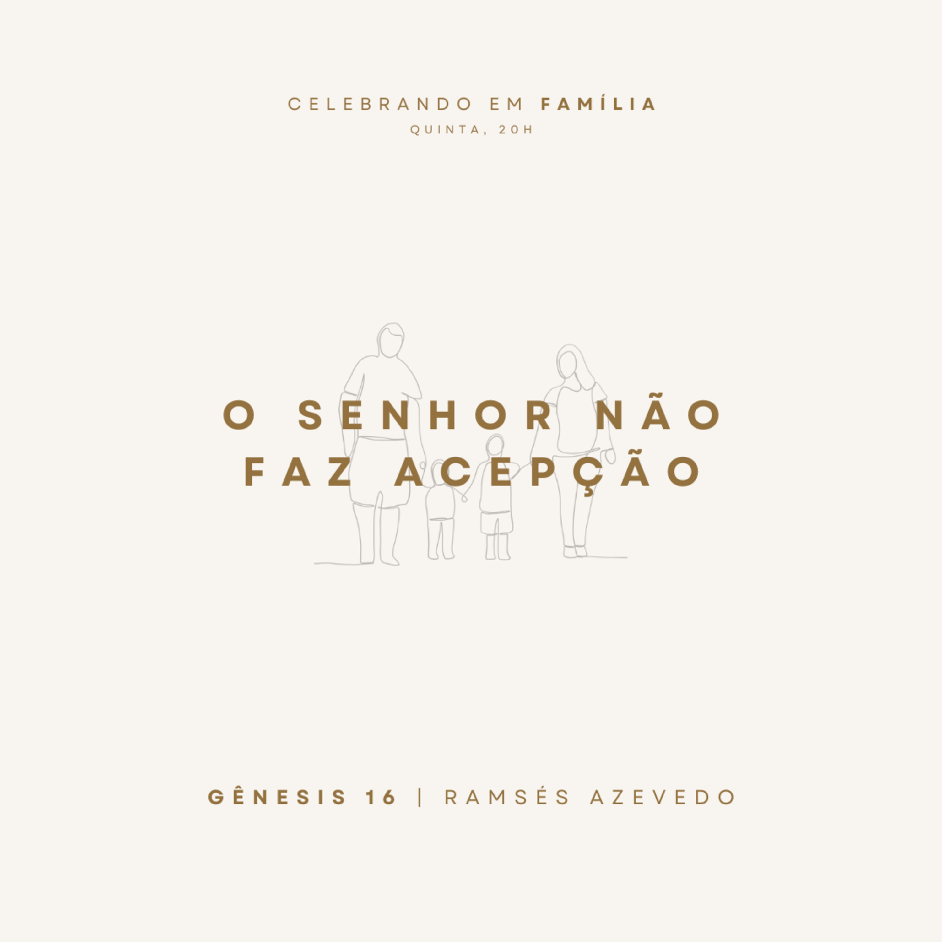 O Senhor não faz acepção | Gênesis 16 | Ramsés Júnior episode artwork