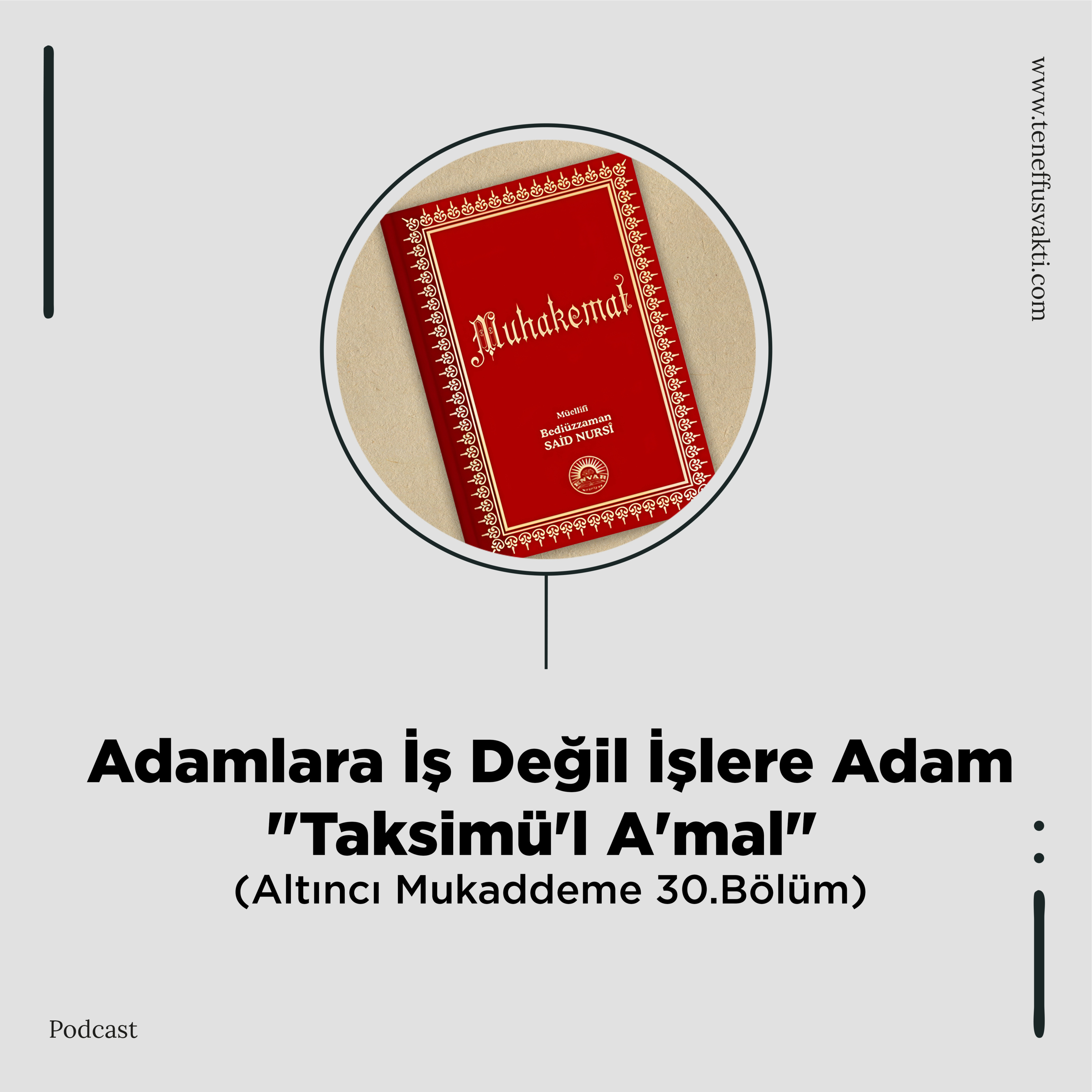 Adamlara İş Değil İşlere Adam "Taksimü'l A'mal" Altıncı Mukaddeme 30.Bölüm episode artwork