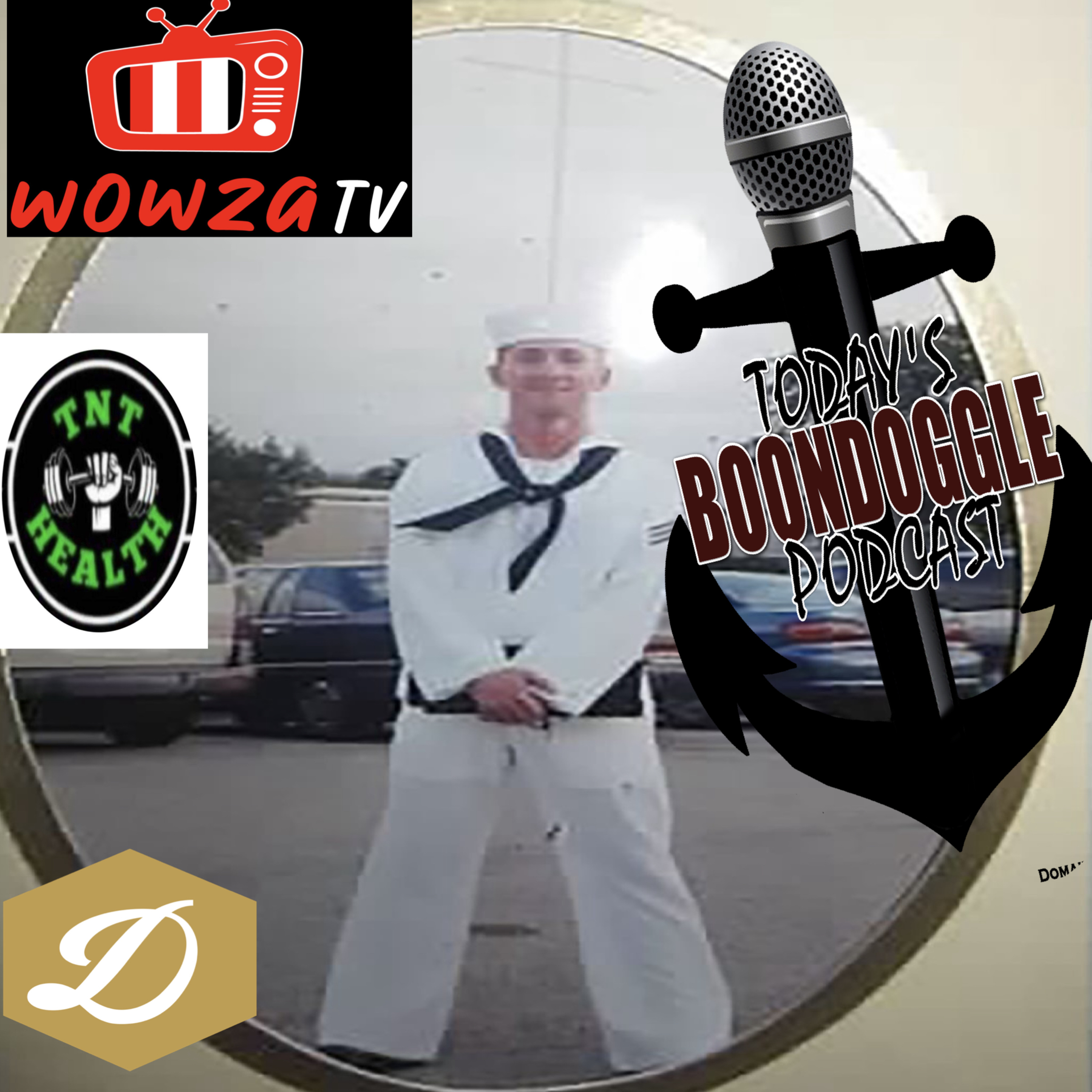 #343 Today's Boondoggle -Navy Journalist Moe Taylor wielding the Brain Dagger episode artwork