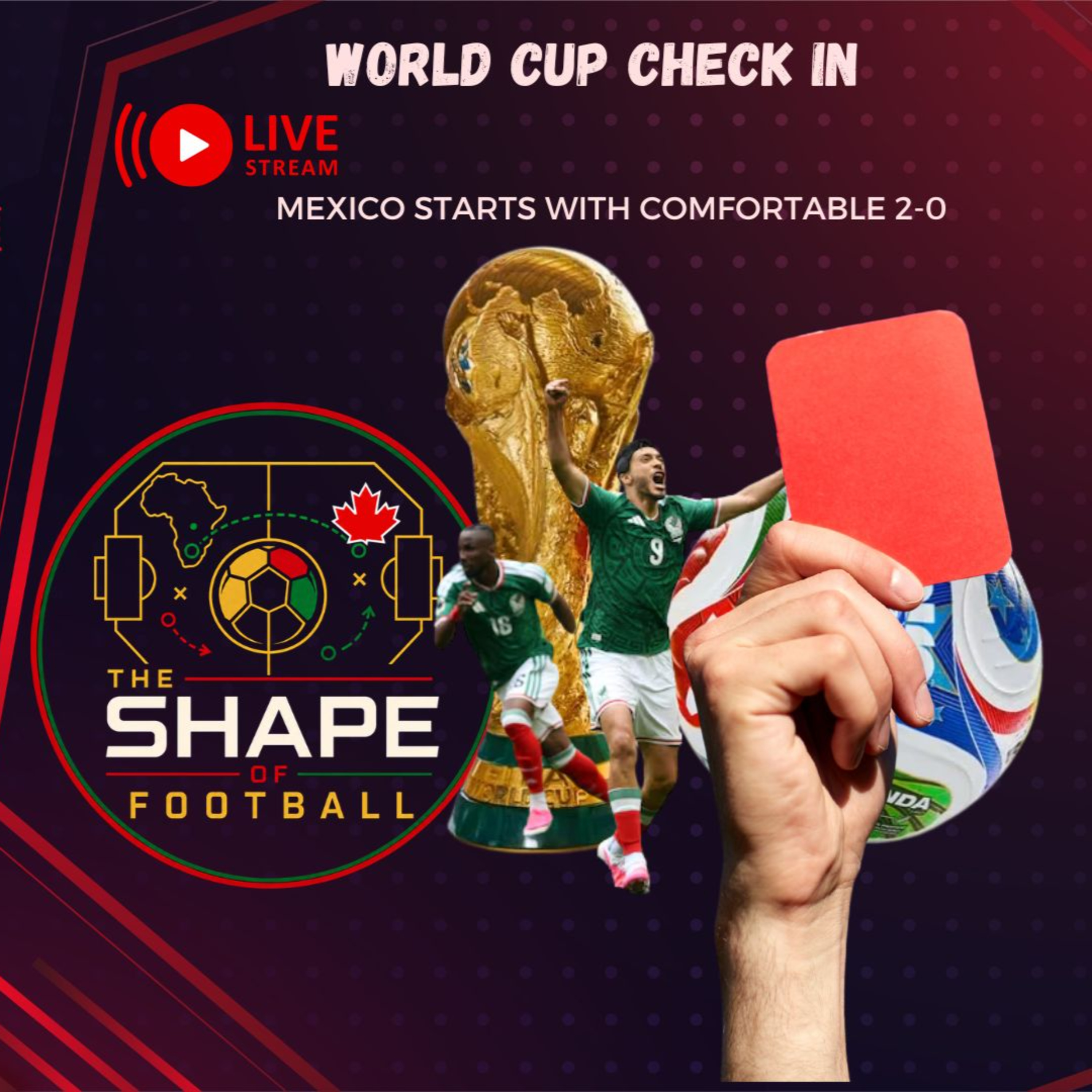 Mexico takes care of business|| Bafana Bafana careless|| World Cup Day 1 recap stream