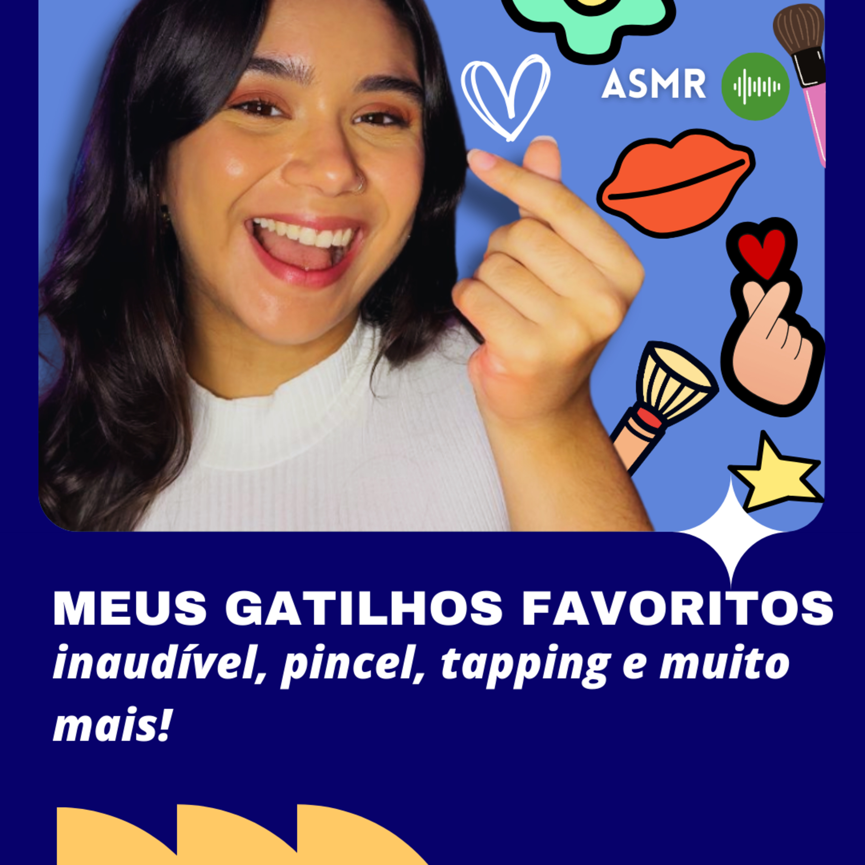 ASMR com meus GATILHOS FAVORITOS - inaudível, pincel, tapping e muito mais! 😍 episode artwork