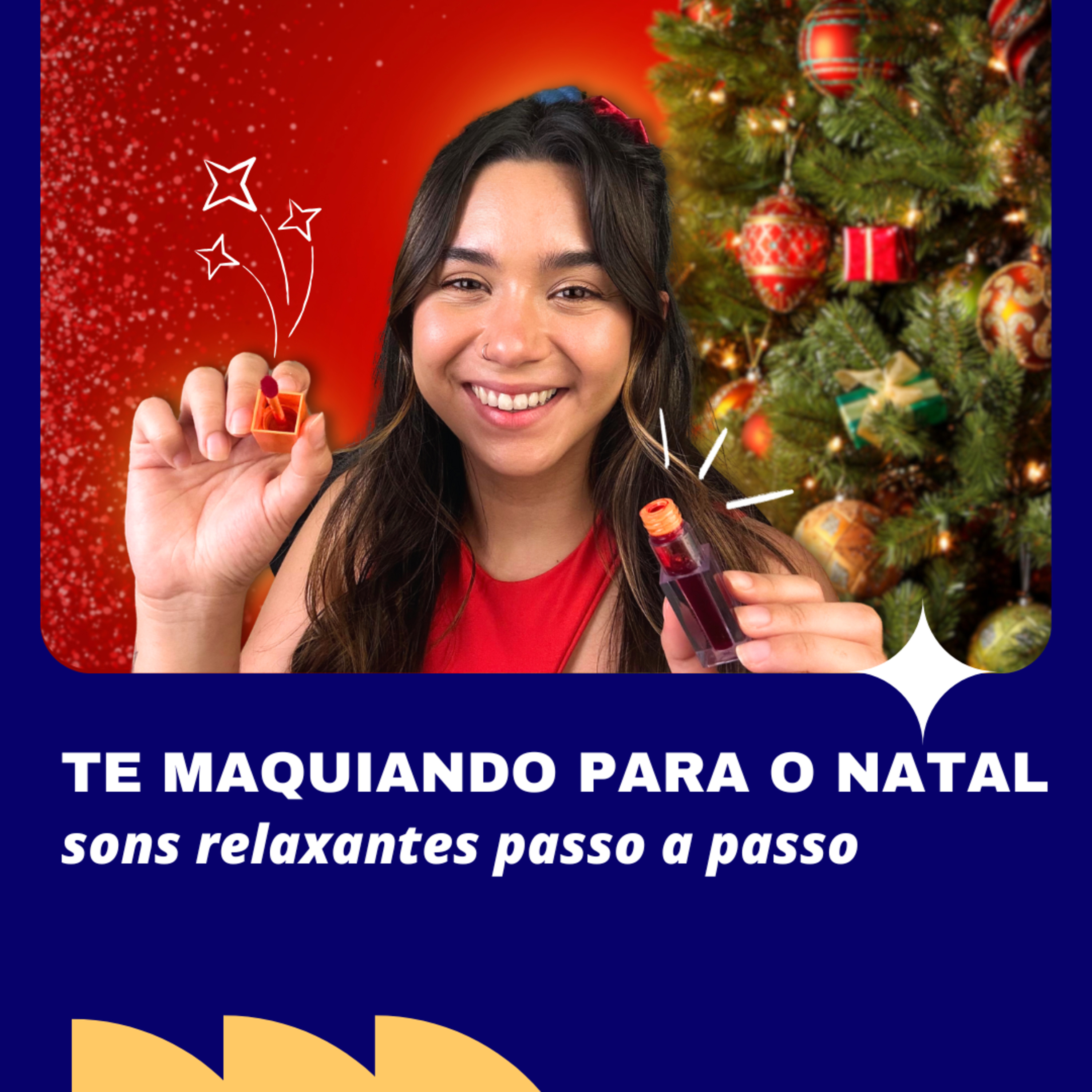 ASMR: TE MAQUIANDO PARA O NATAL 🎁✨🎄 (passo a passo com sons relaxantes) episode artwork