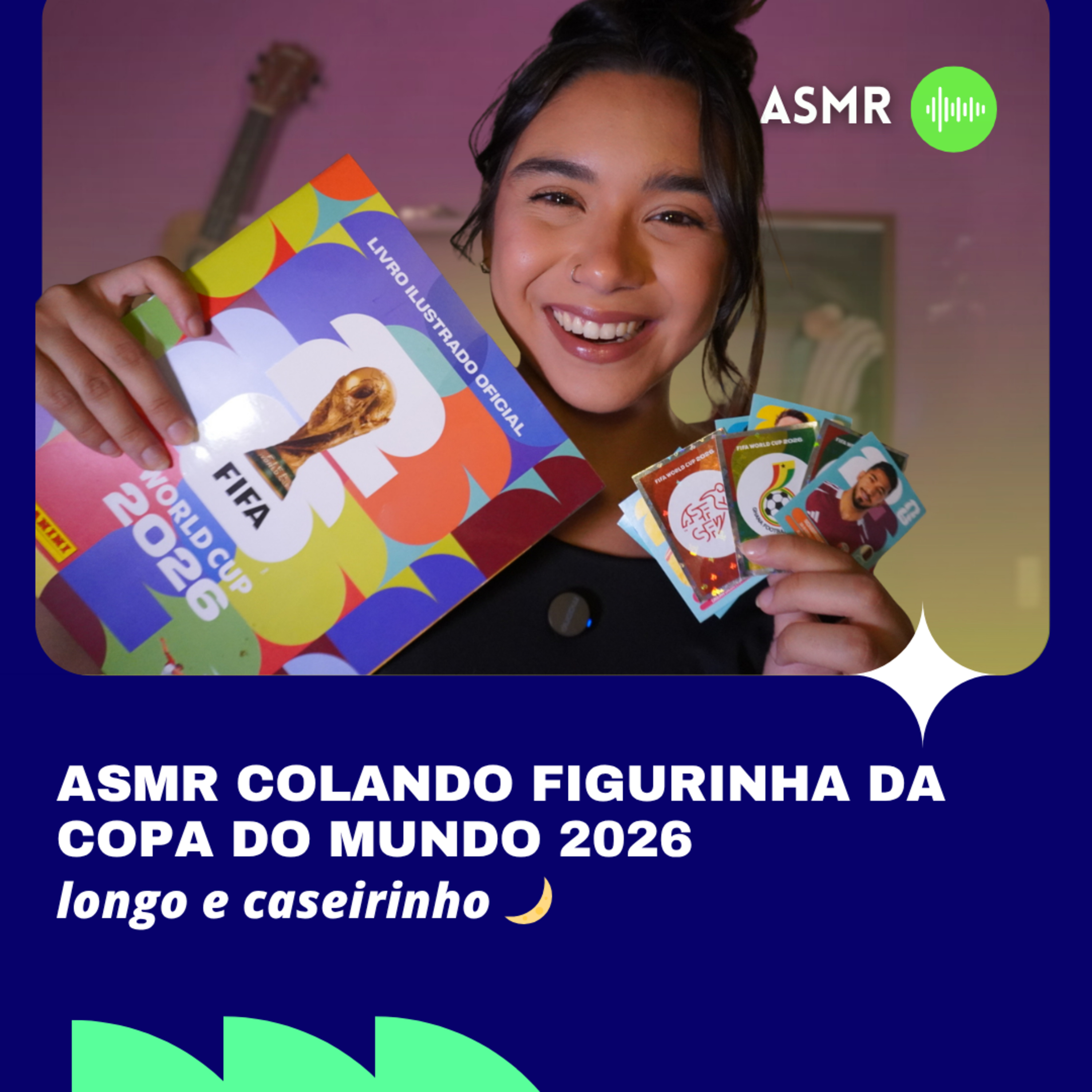 ASMR colando figurinha do álbum da Copa do Mundo ⚽ | longo e caseirinho episode artwork