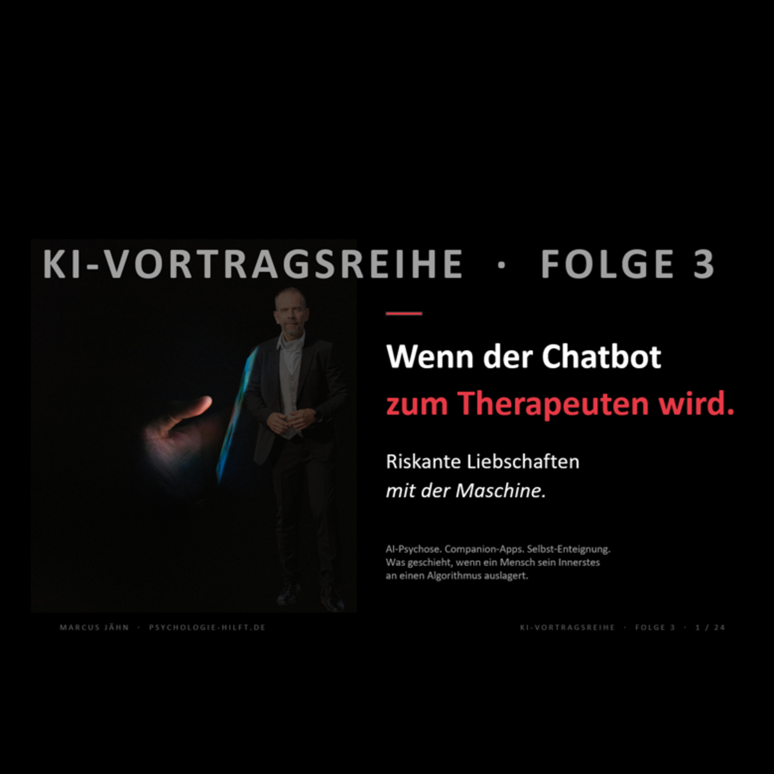 Der Mensch braucht mehr als KI ihm bieten kann (3) Wenn der Chatbot zum Therapeuten wird episode artwork