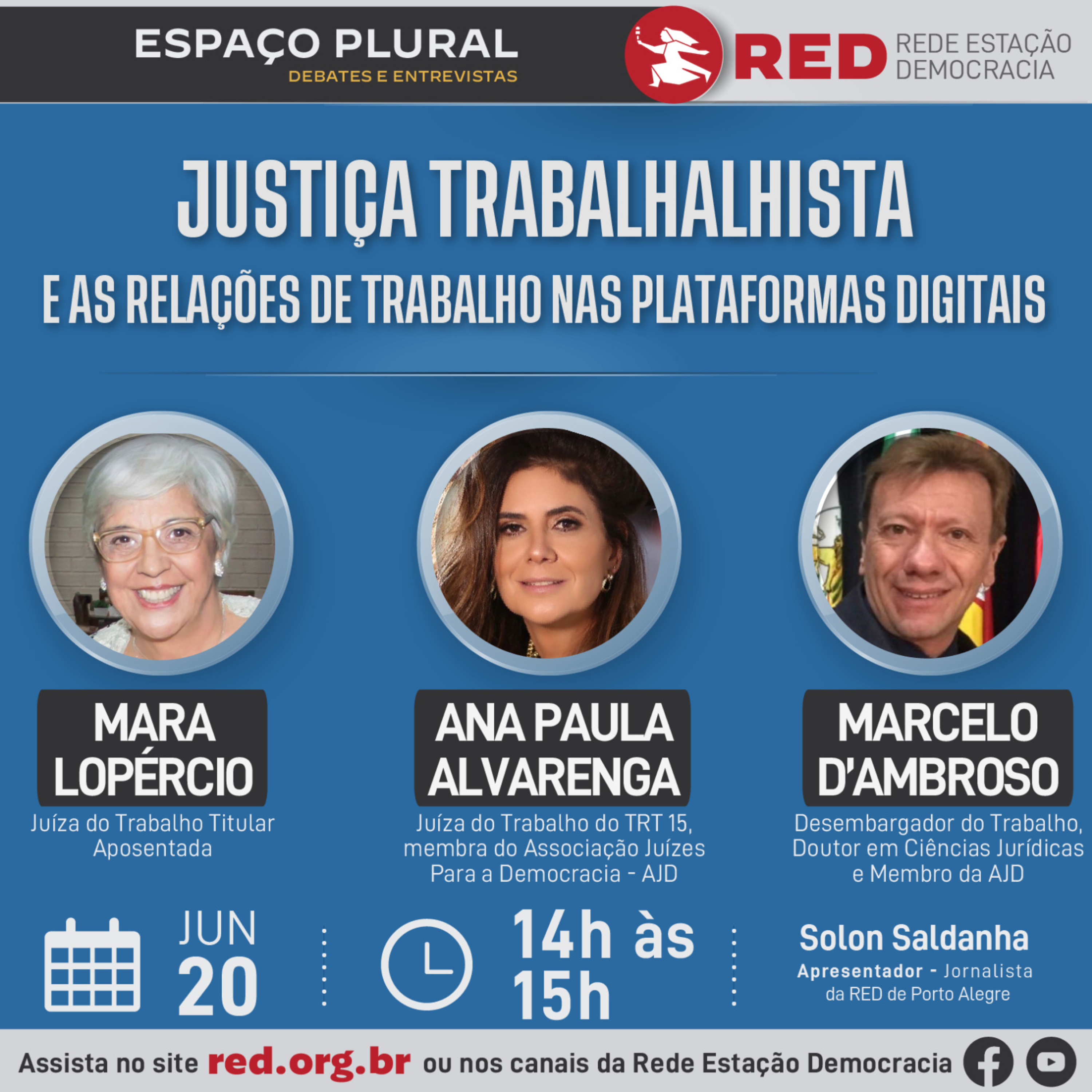 Espaço Plural, Debates e Entrevistas 20/06/2023 episode artwork