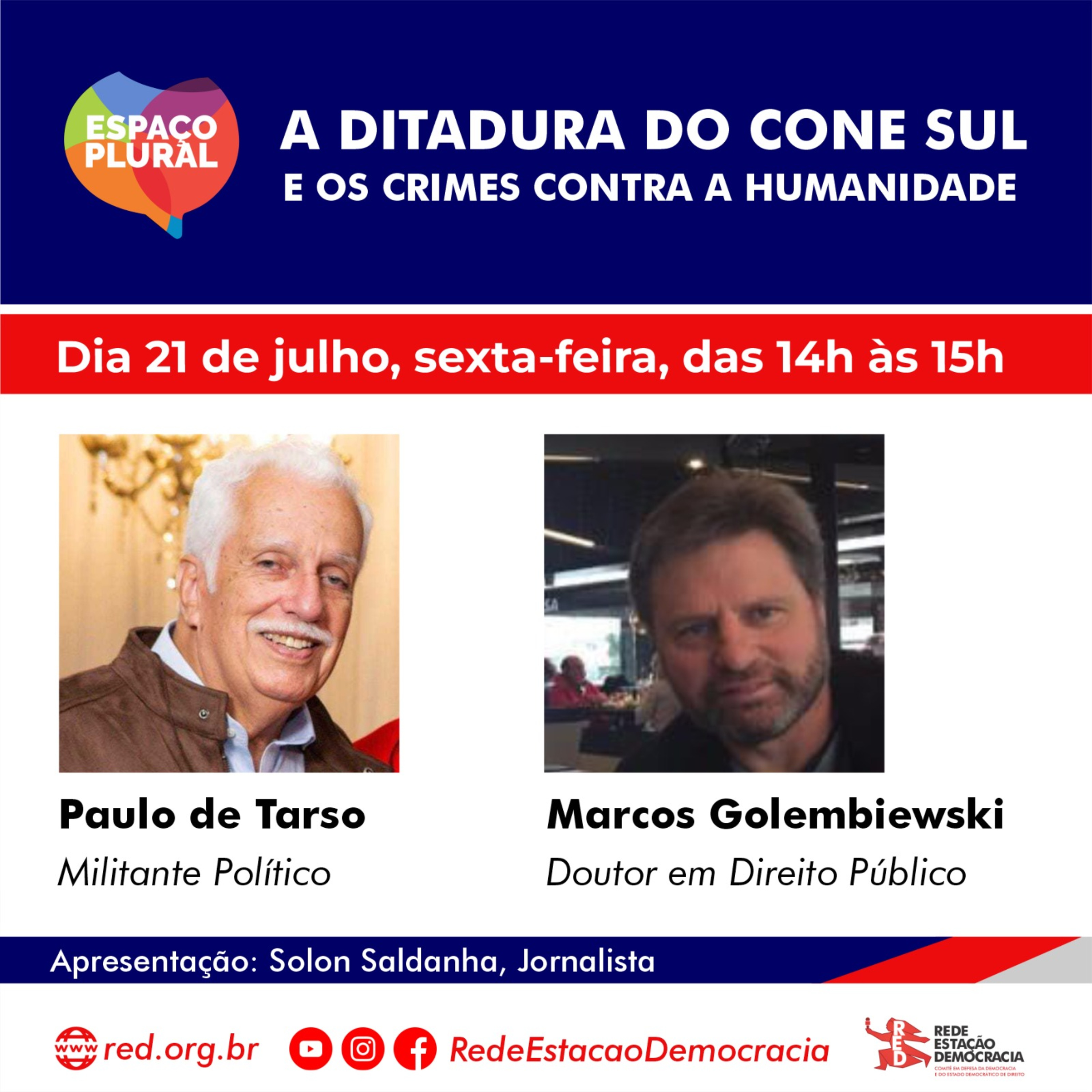 Espaço Plural, Debates e Entrevistas 21/07/2023 episode artwork