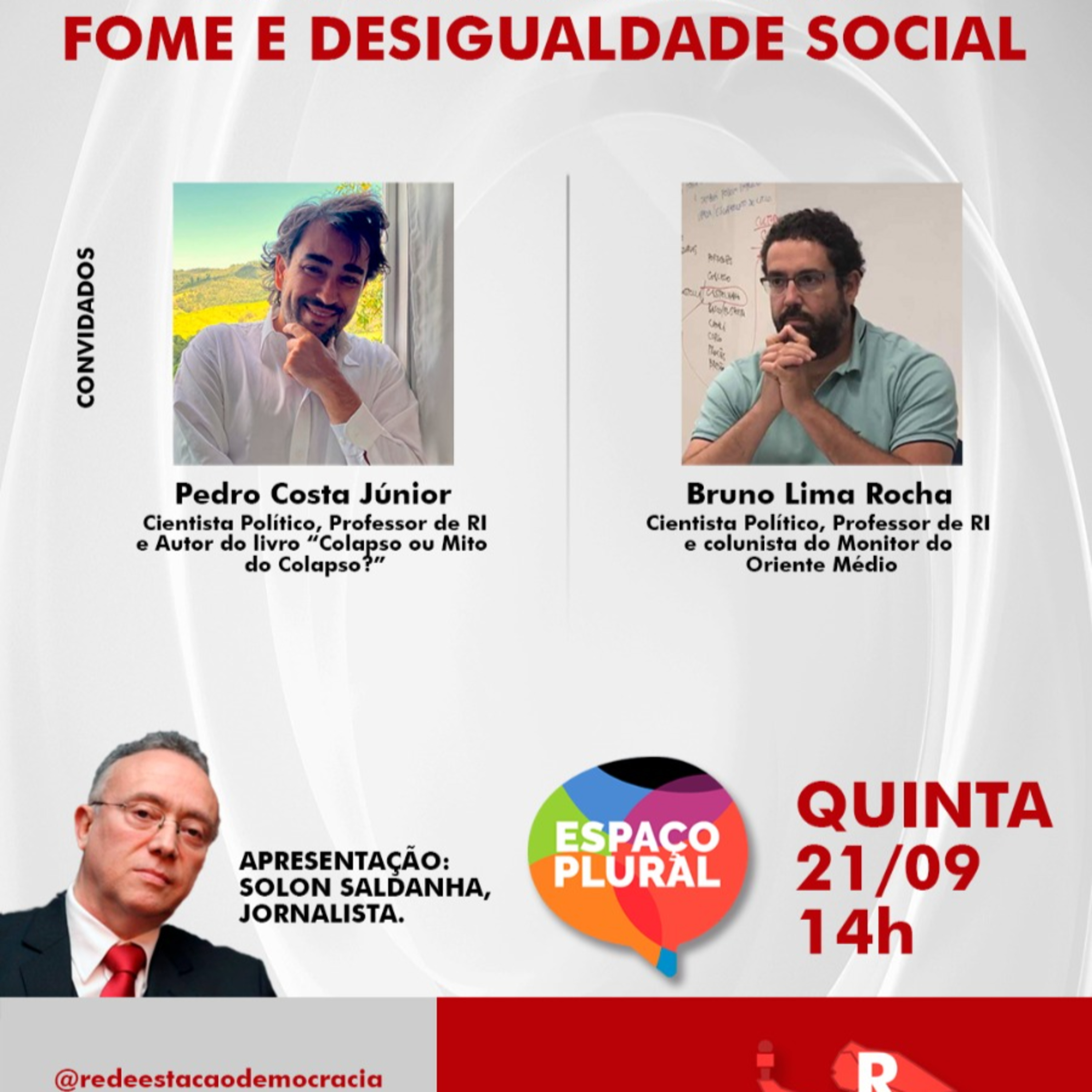 Espaço Plural, Debates e Entrevistas 21/09/2023 episode artwork