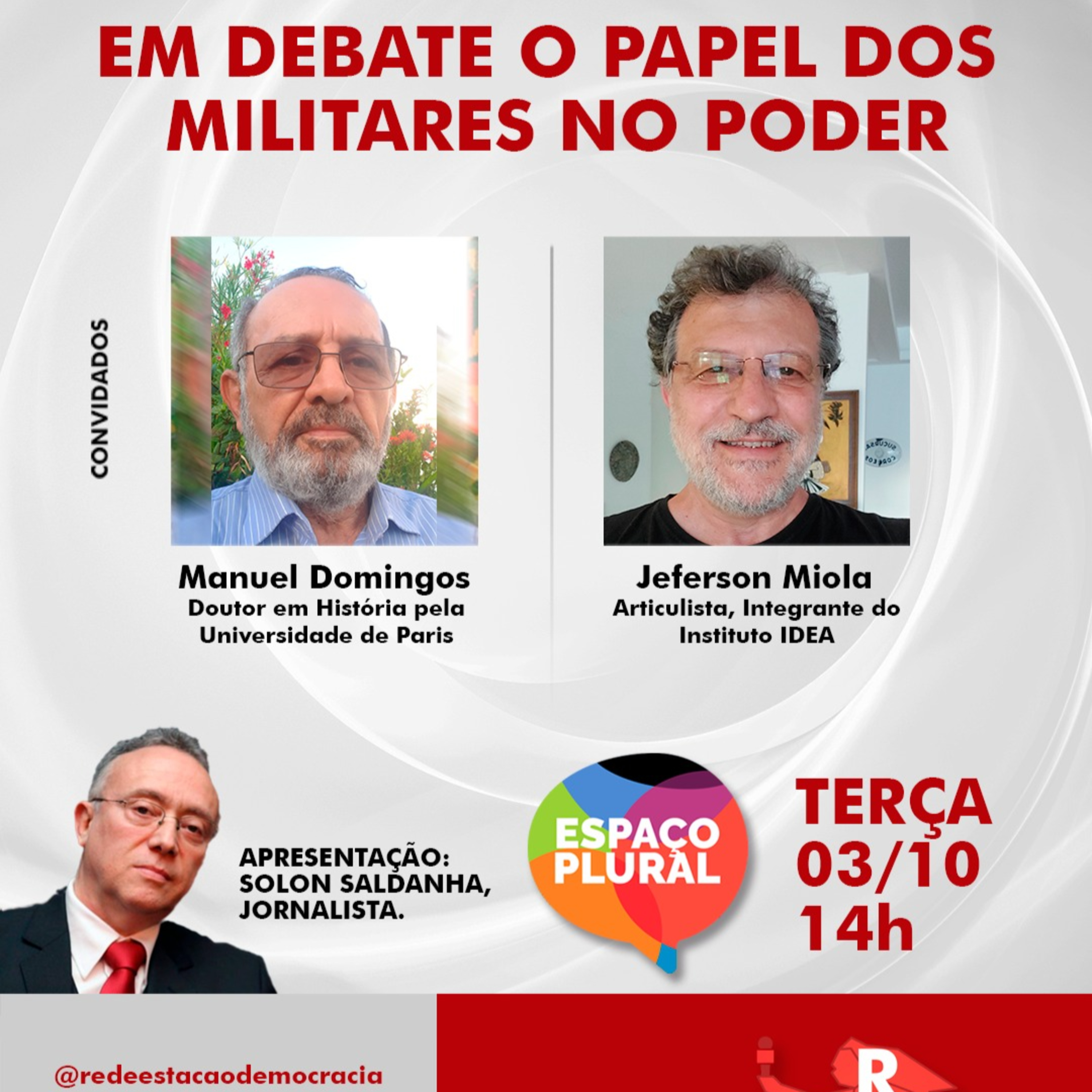 Espaço Plural, Debates e Entrevistas 03/10/2023 episode artwork