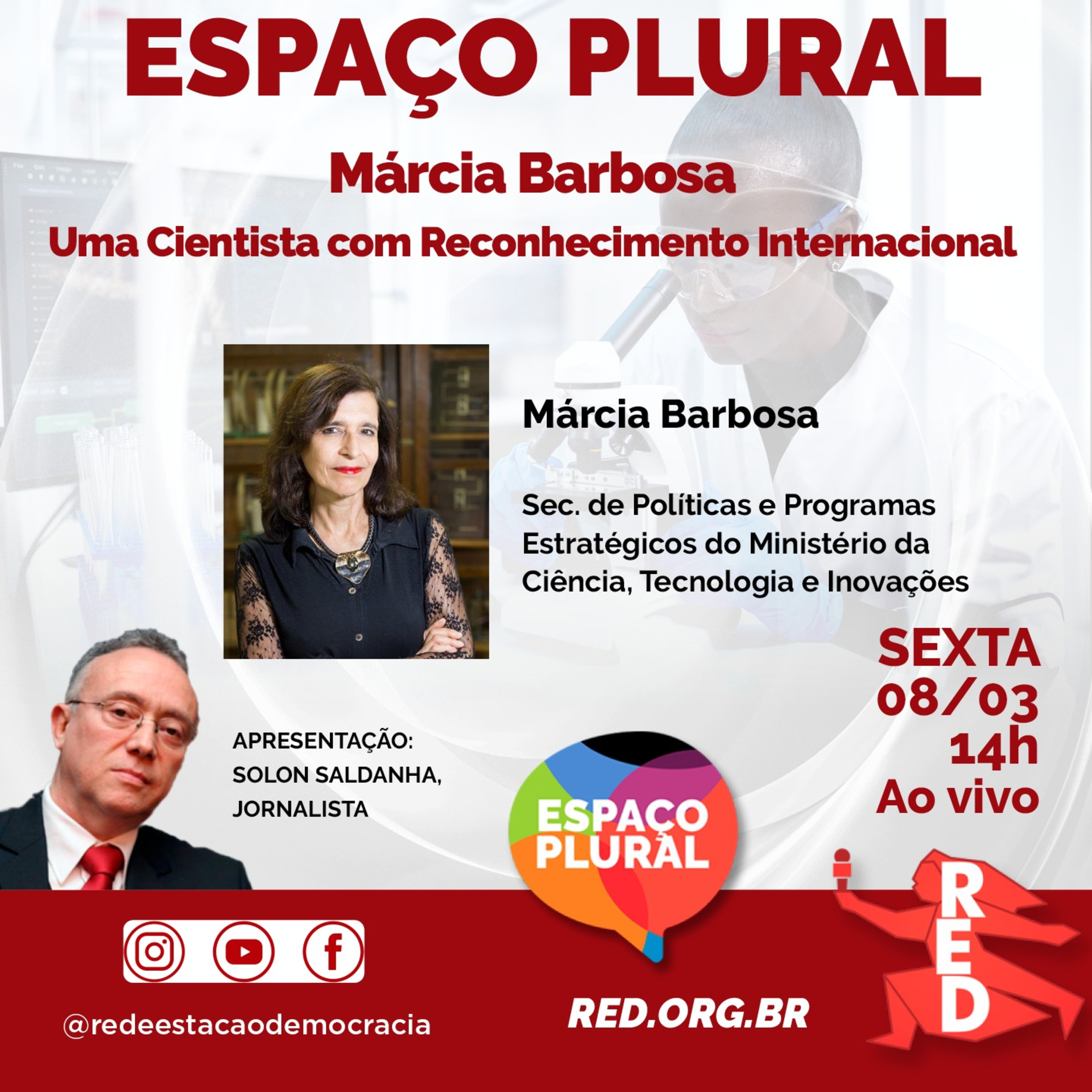Espaço Plural, Debates e Entrevistas 08/03/2024CIENTISTA COM DESTAQUE INTERNACIONAL  episode artwork