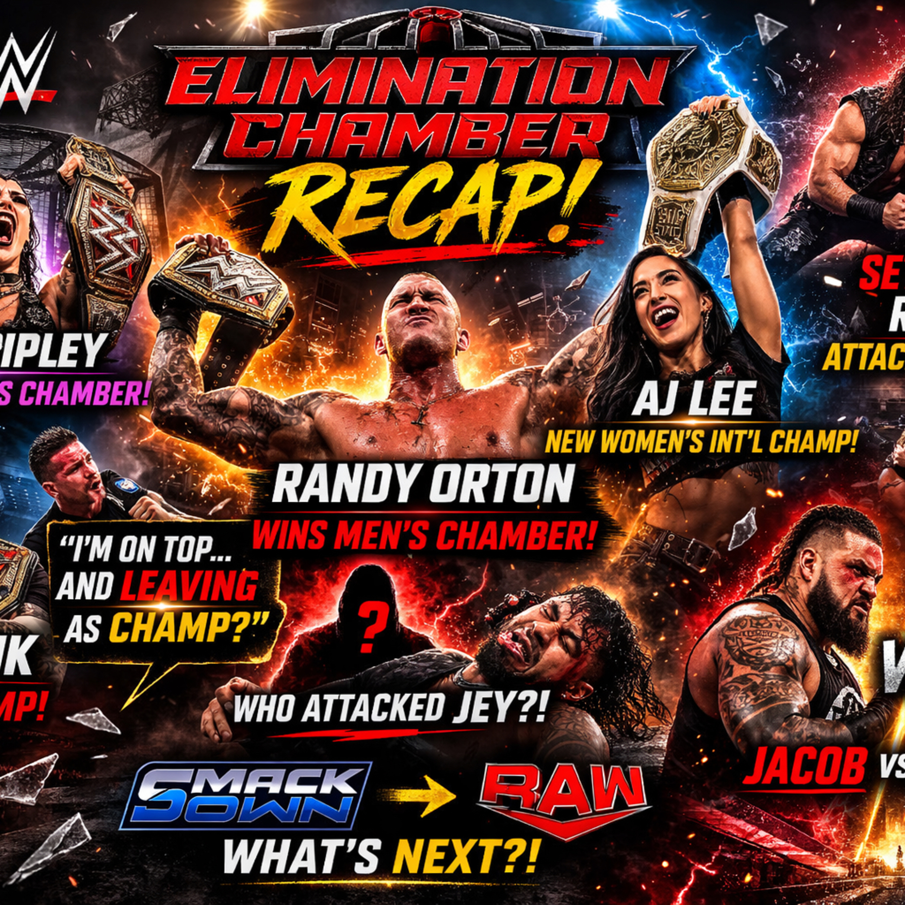 Randy Orton Wins! CM Punk Leaving as Champ?! | Elimination Chamber Recap episode artwork