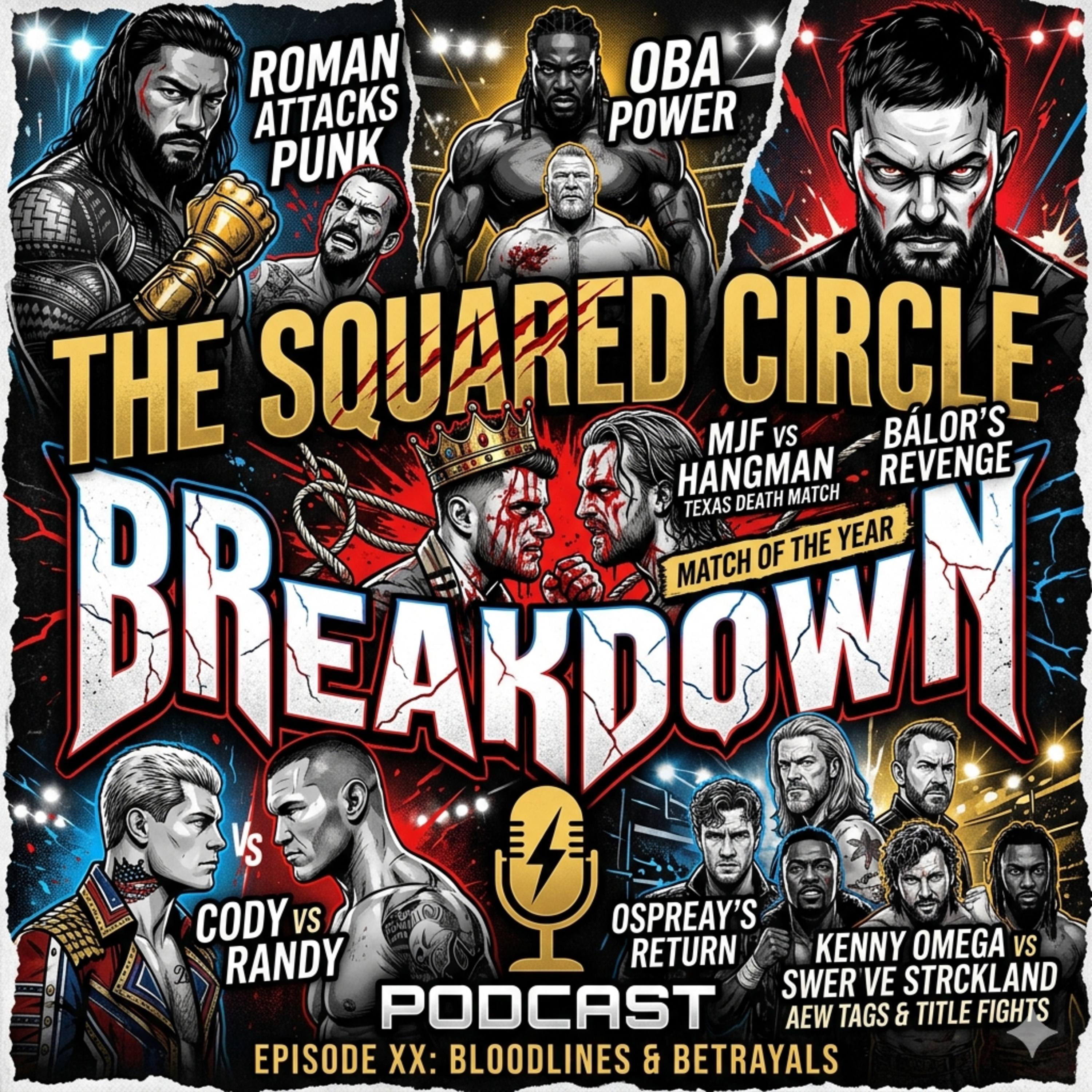 WWE/AEW Roundup: Roman Reigns vs. CM Punk & Omega vs. Swerve Begins episode artwork