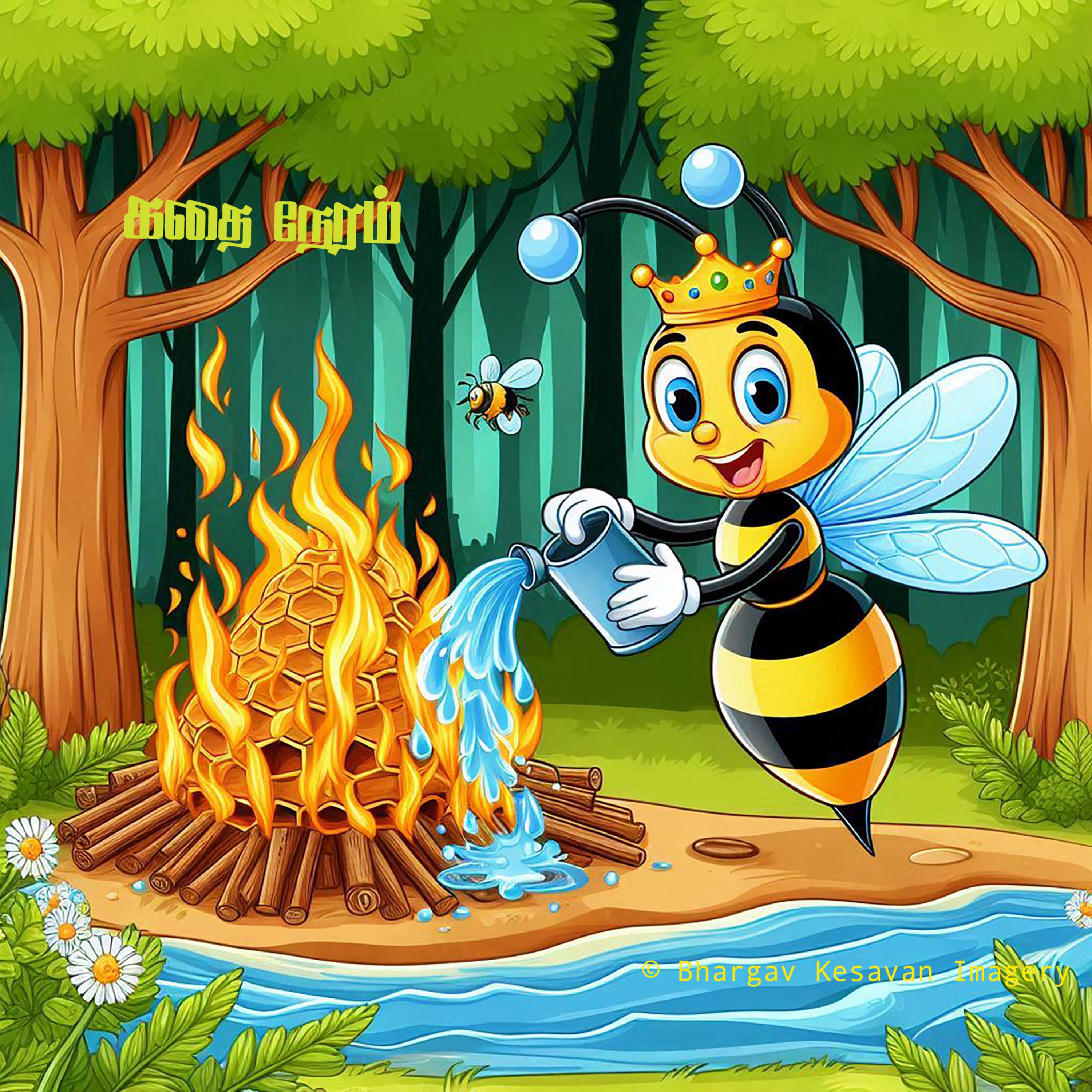 புத்திசாலி தேனீ | குட்டீஸ் குரலில் கதைகள்