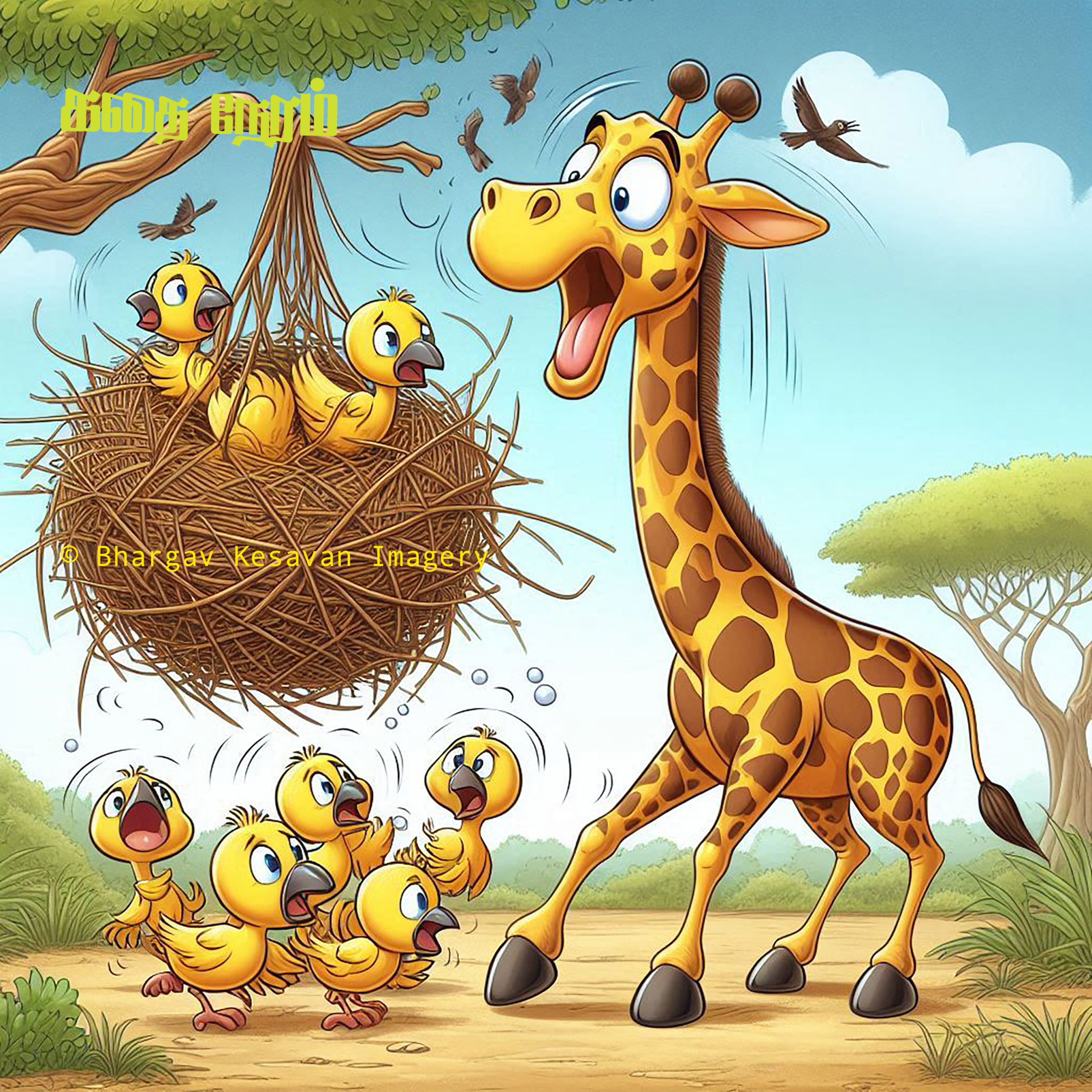 ஒட்டகச்சிவிங்கி | குட்டீஸ் குரலில் கதைகள்