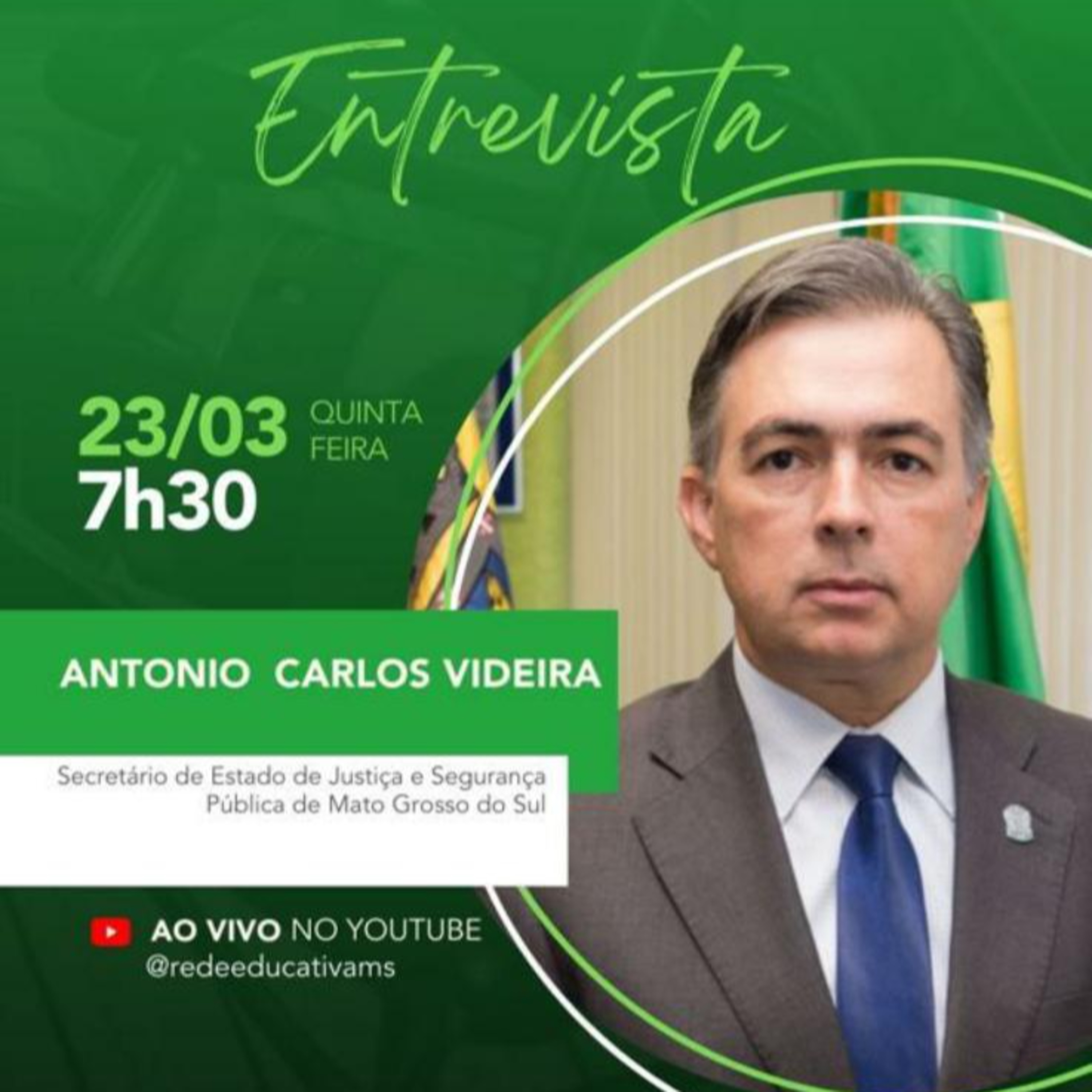 Rádio Livre entrevista o Secretário de Estado de Justiça e Segurança Pública do Mato Grosso do Sul Antonio Carlos Videira episode artwork