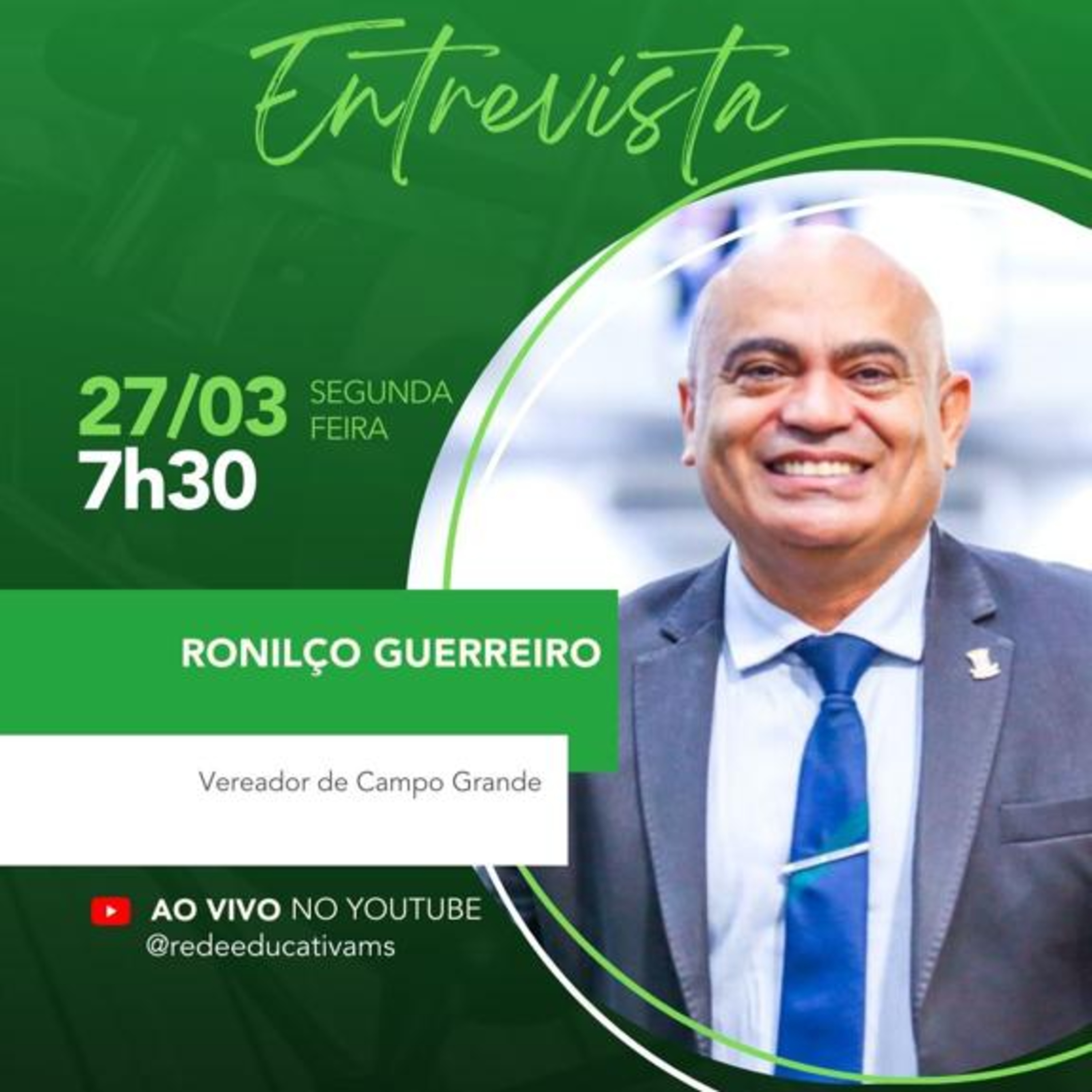 Rádio Livre entrevista o Vereador de Campo Grande Ronilço Guerreiro episode artwork