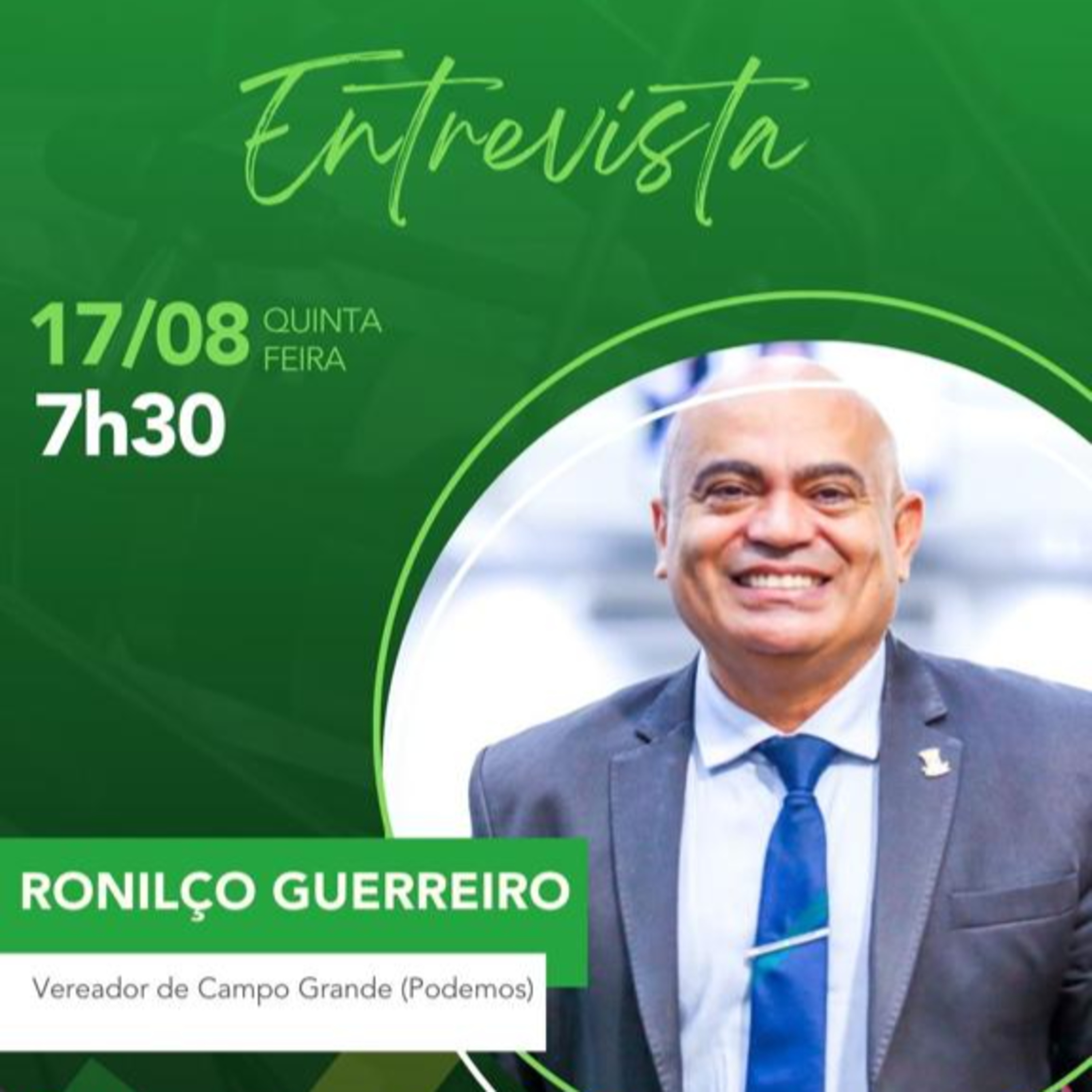 Rádio Livre entrevista o Vereador de Campo Grande Ronilço Guerreiro episode artwork
