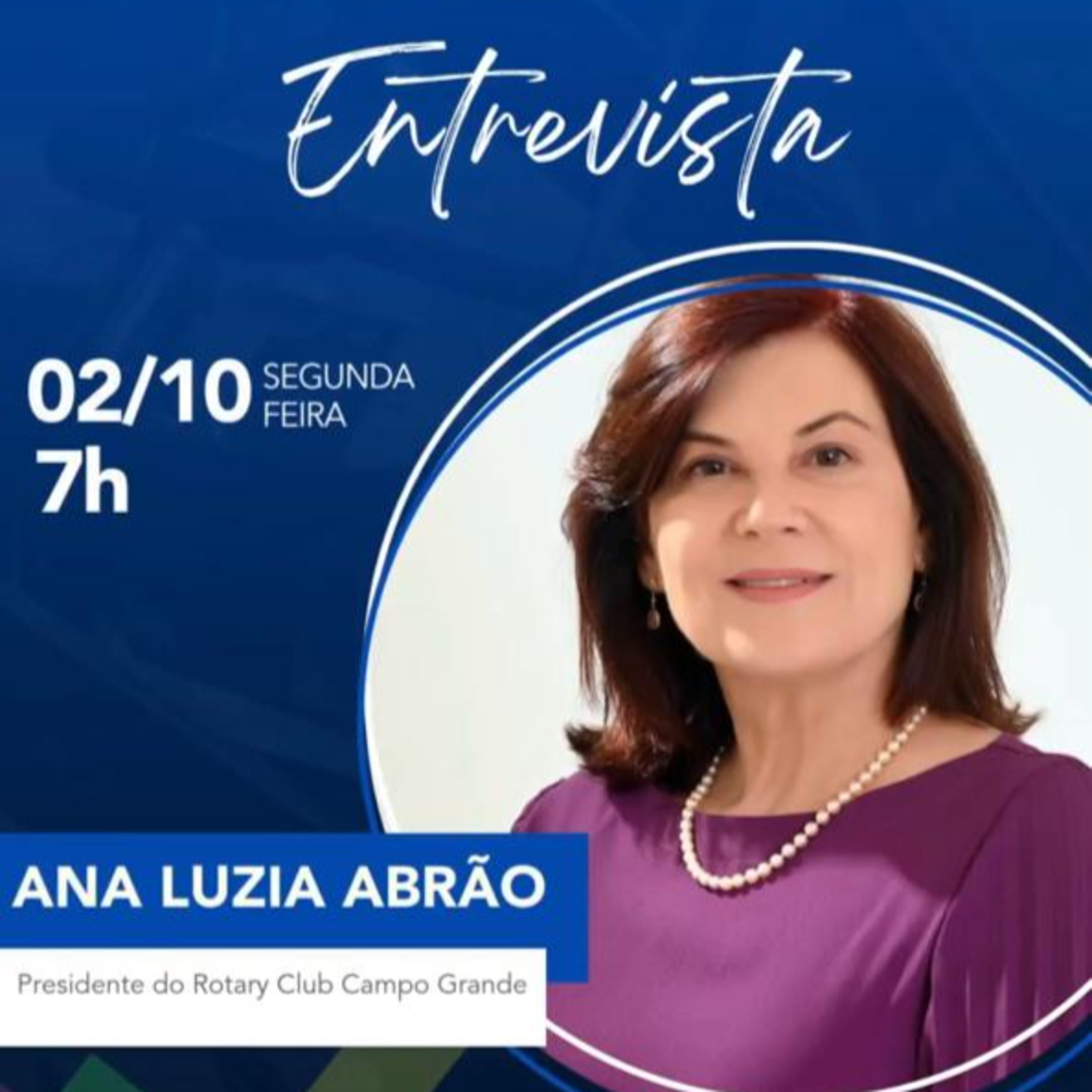 Rádio Livre entrevista a Presidente do Rotary Club de Campo Grande Ana Luzia Abrão episode artwork