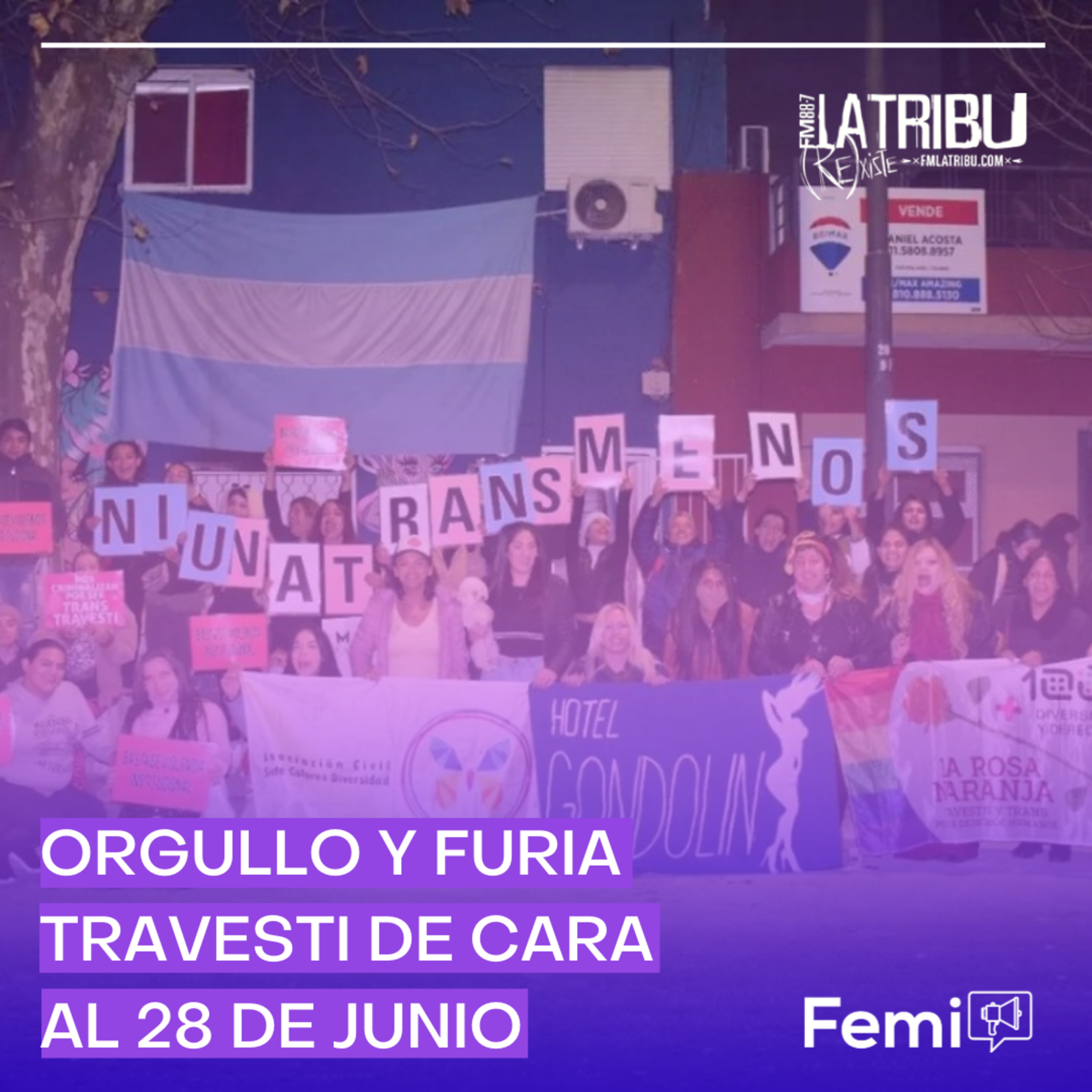 Orgullo y furia travesti de cara al 28 de junio con Emilia Holstein, periodista y comunicadora feminista episode artwork