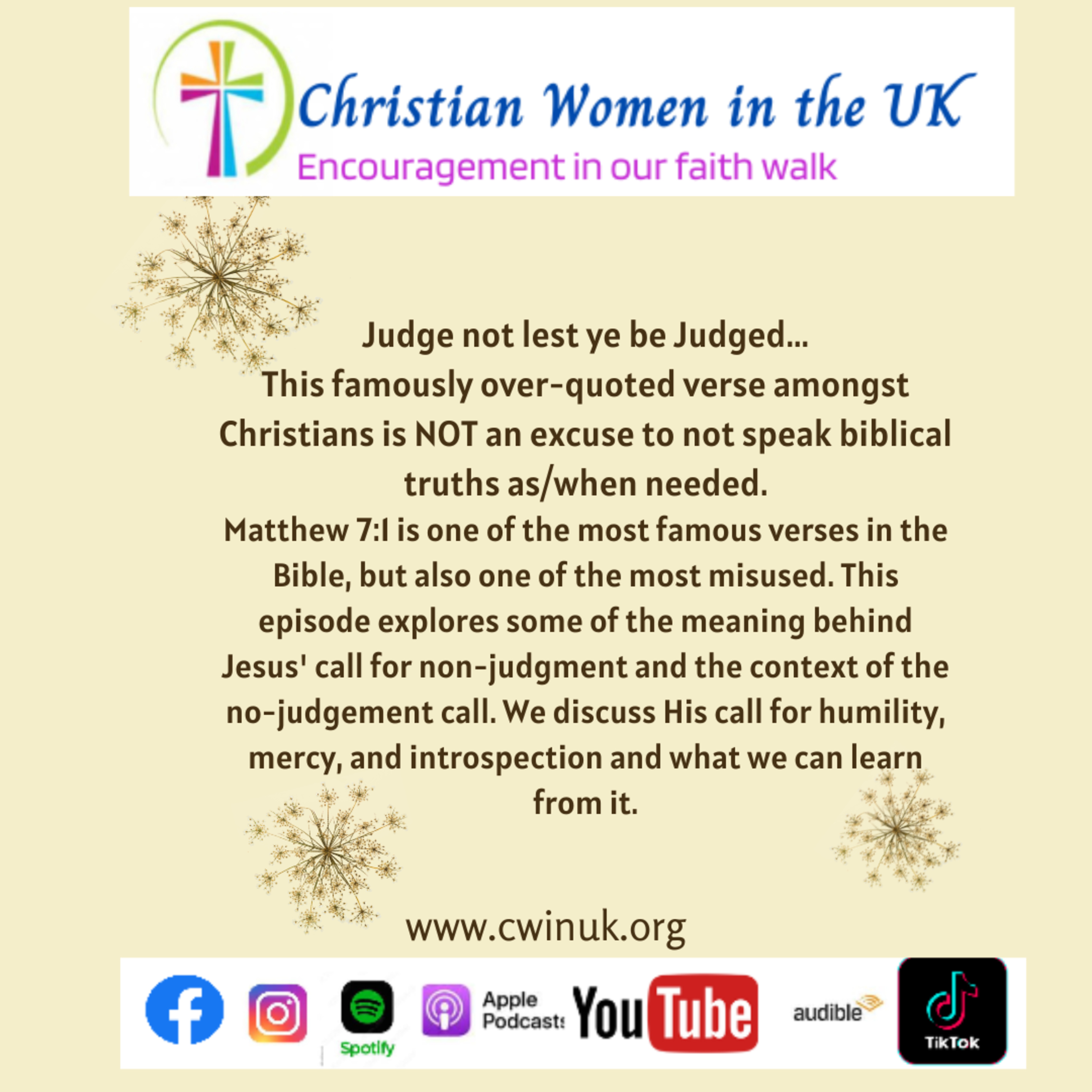 Judge not lest ye be judged episode artwork