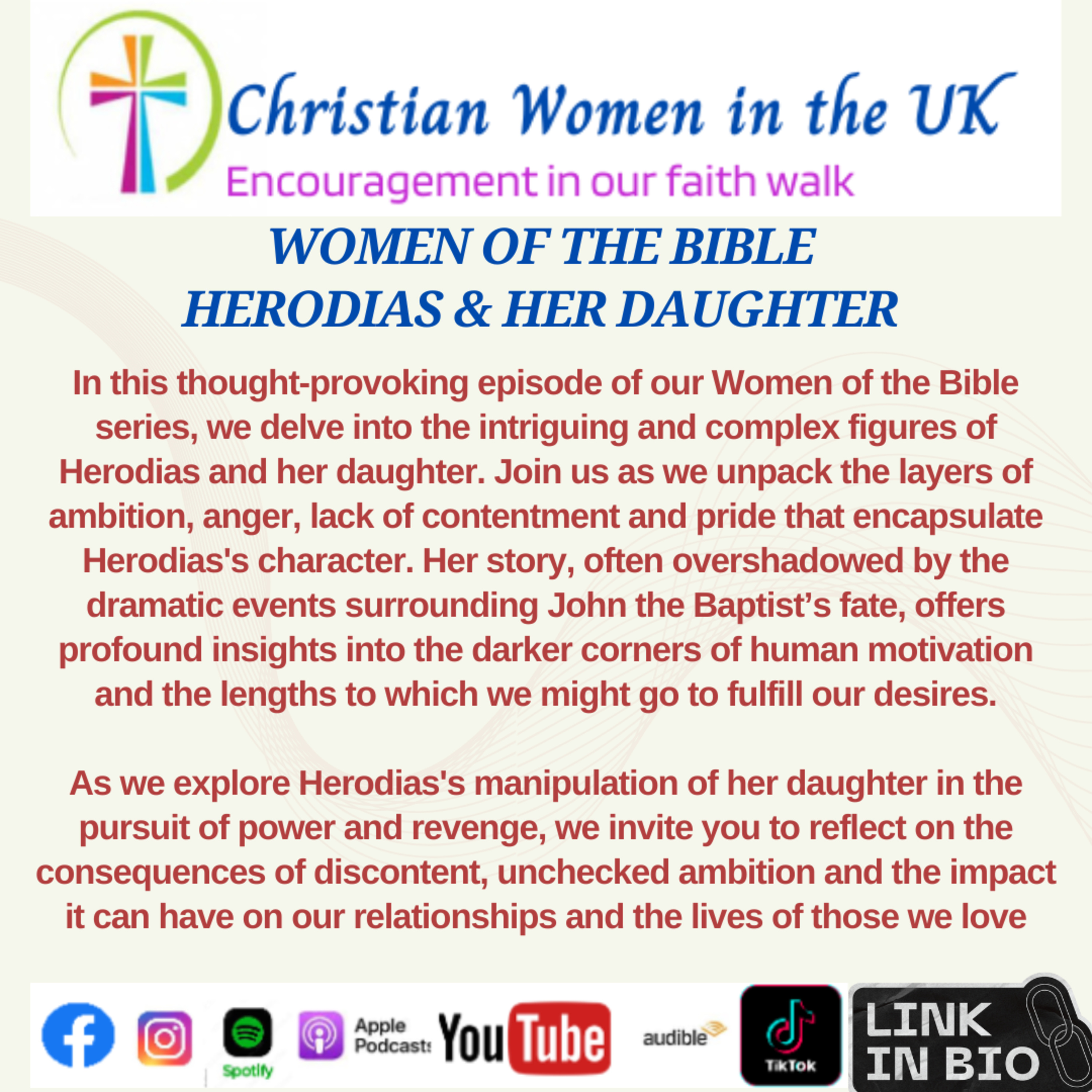 Women of the Bible - Herodias & her daughter