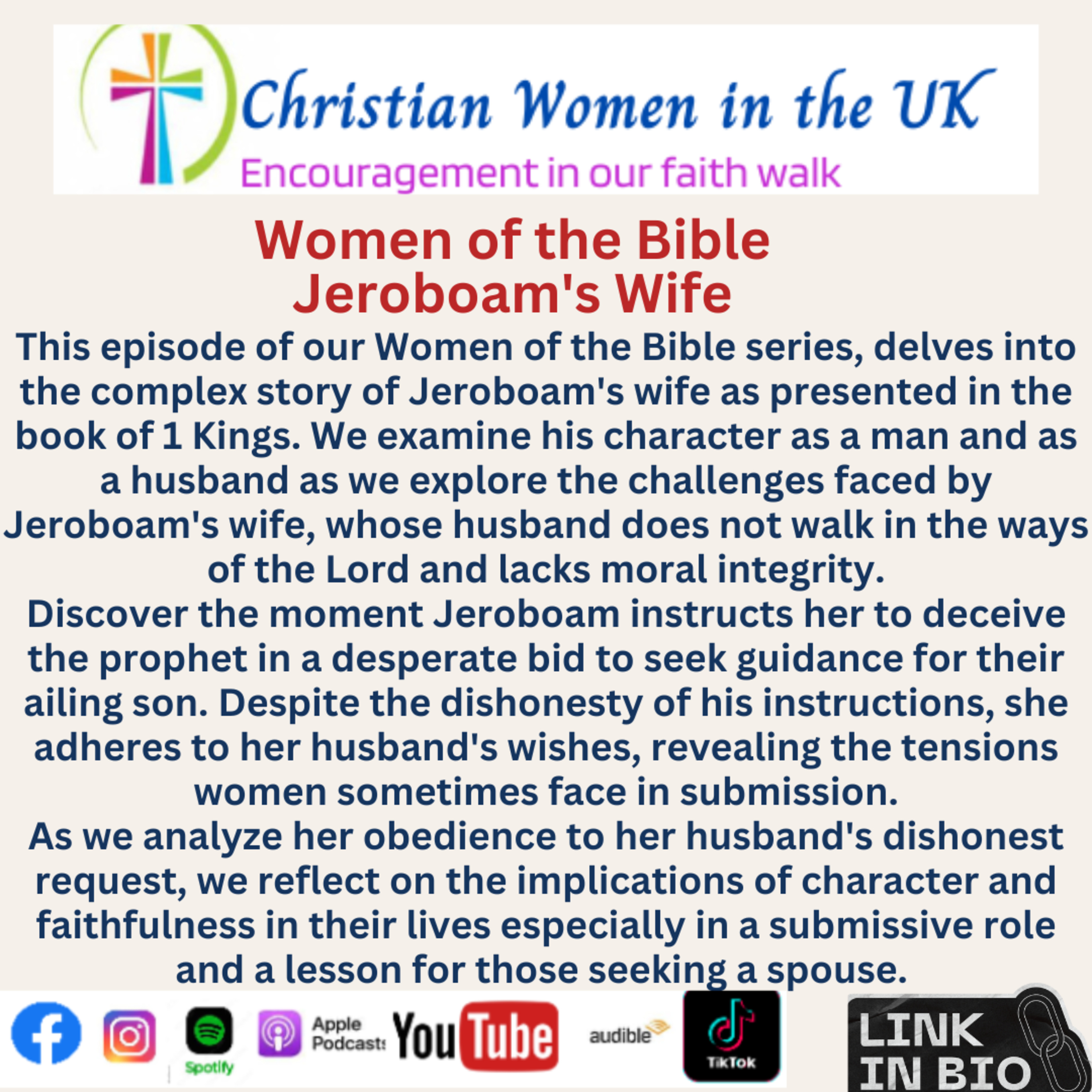 Women of the Bible - Jeroboam's Wife