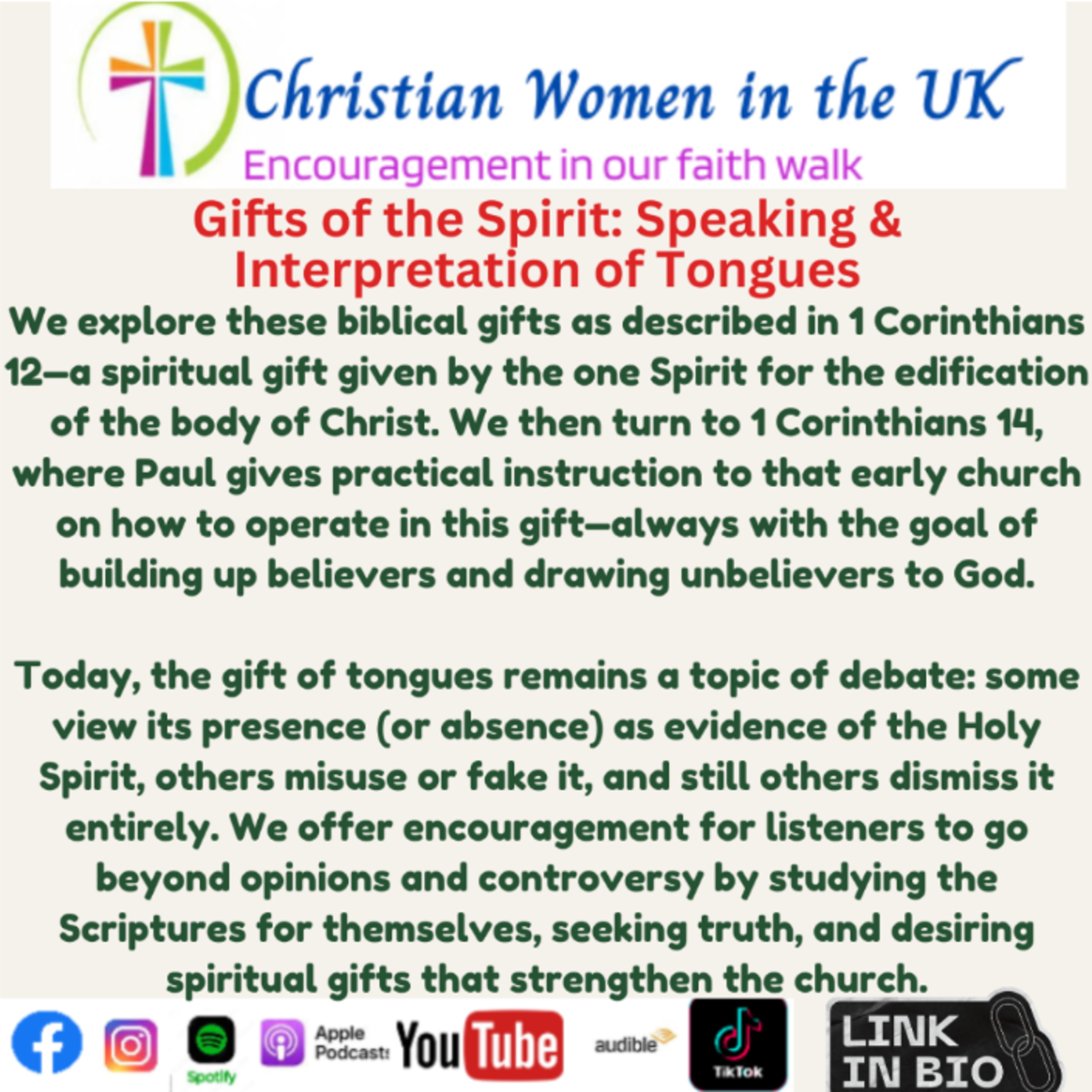 Gifts of the Spirit - Speaking & Interpretation of Tongues