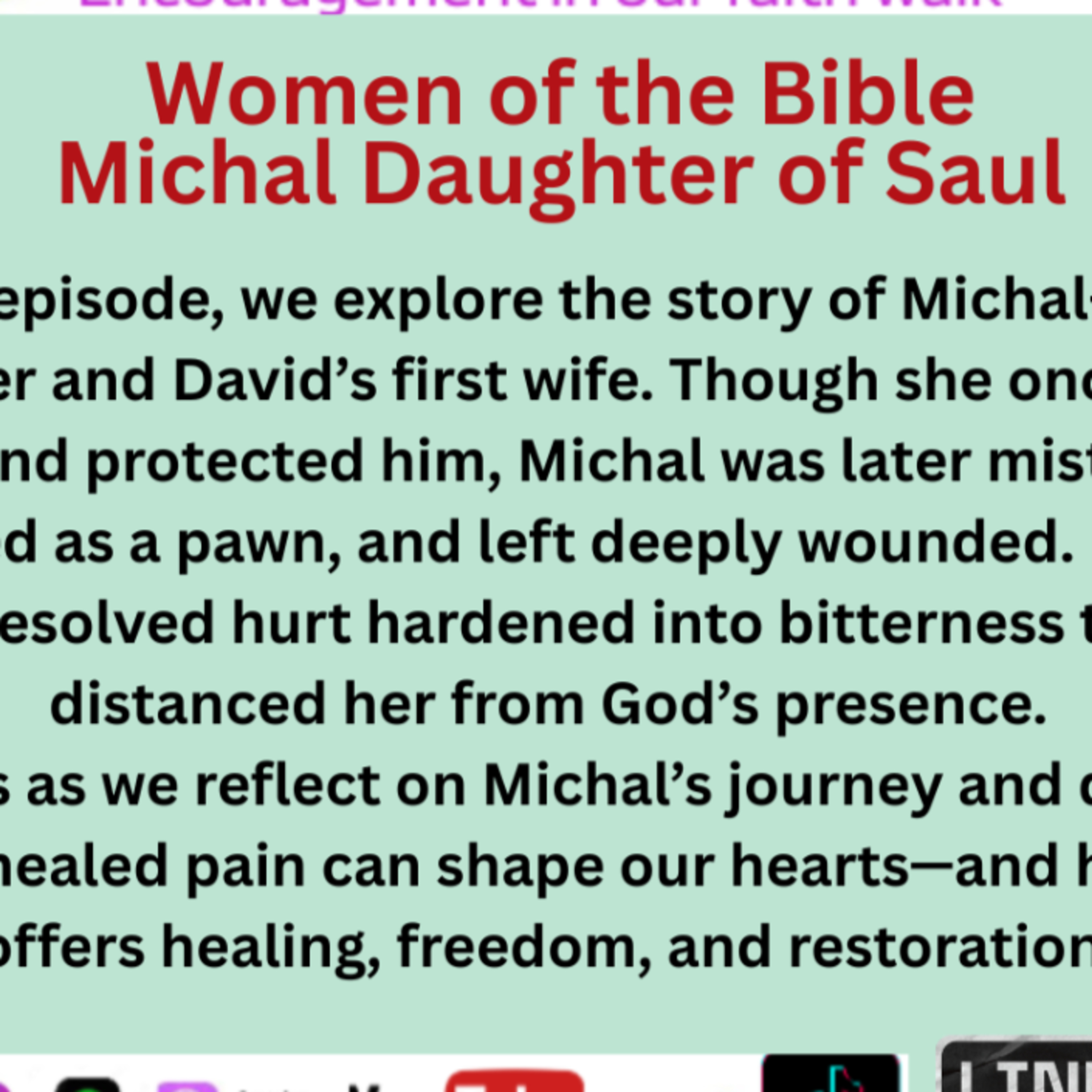 Women of the Bible: Michal Daughter of Saul