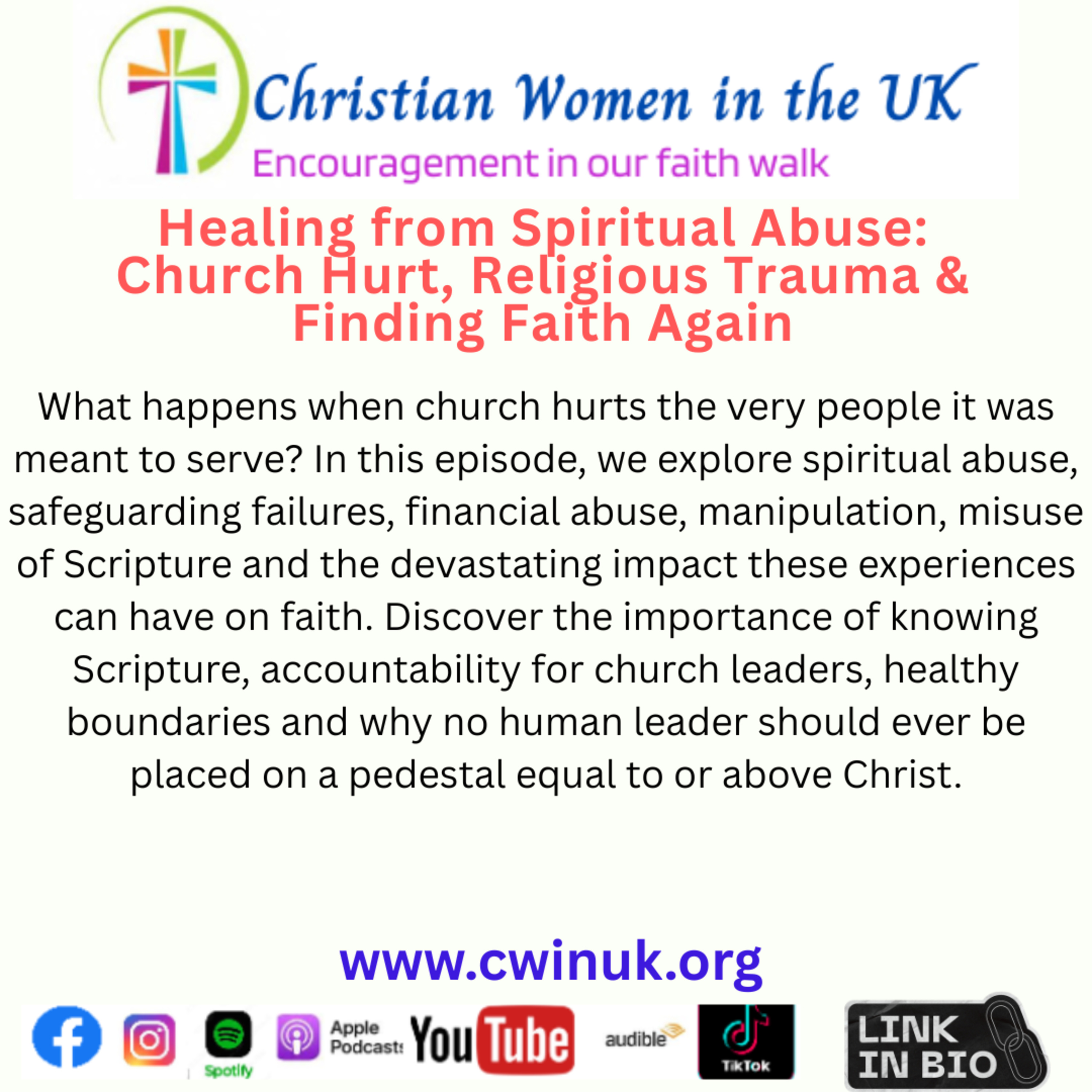 Healing from Spiritual Abuse: Church Hurt, Religious Trauma & Finding Faith Again episode artwork