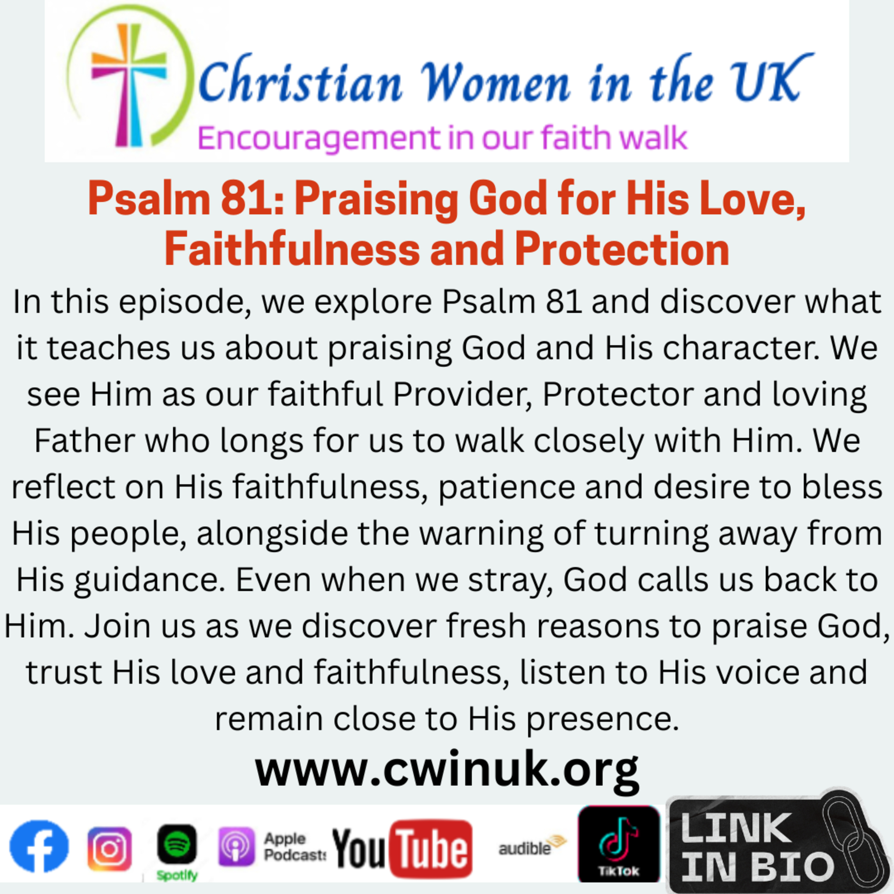 Psalm 81: Praising God for His Faithfulness, Love and Protection