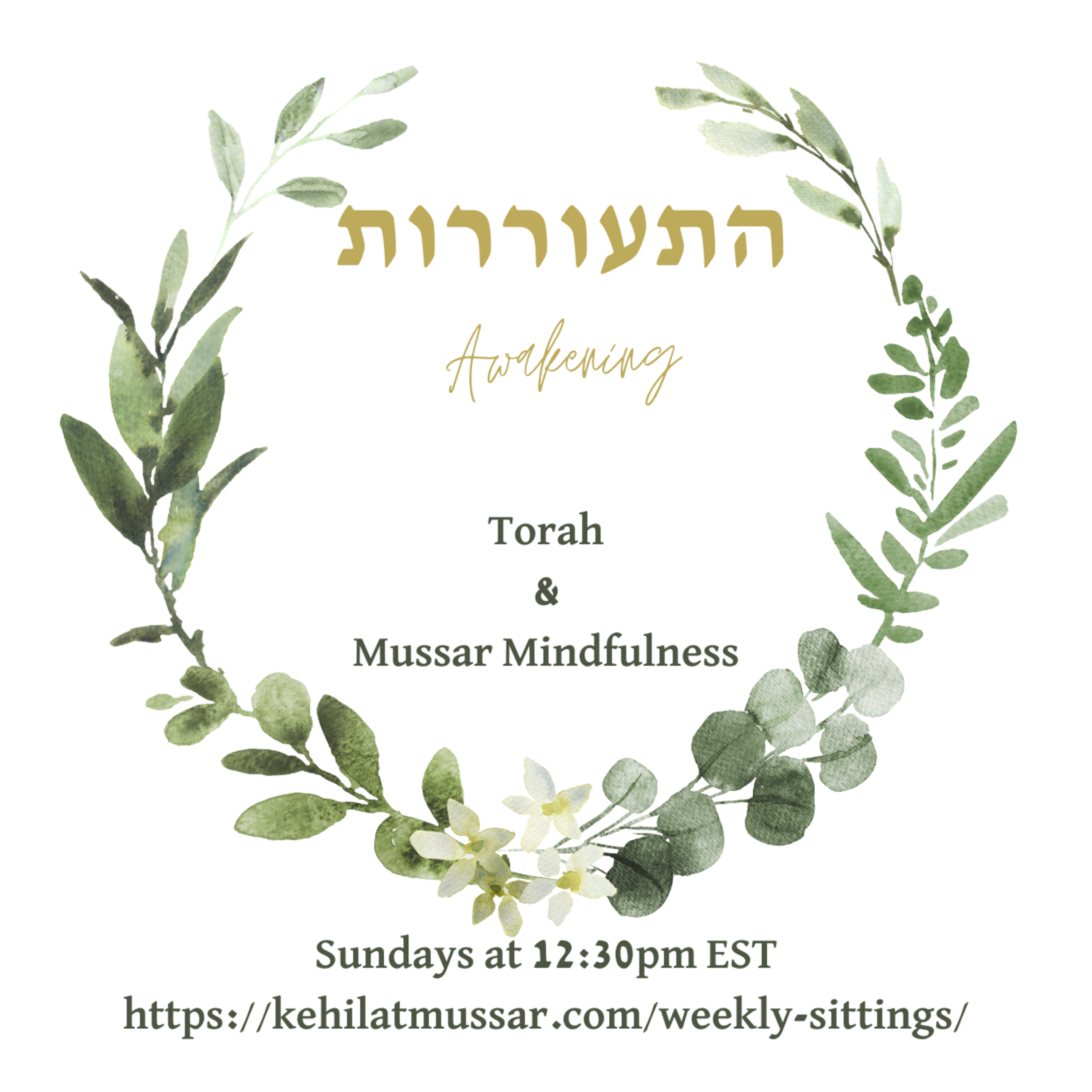 Mussar Mindfulness with Rabbi Chasya of The Institute for Holiness: Kehilat Mussar
